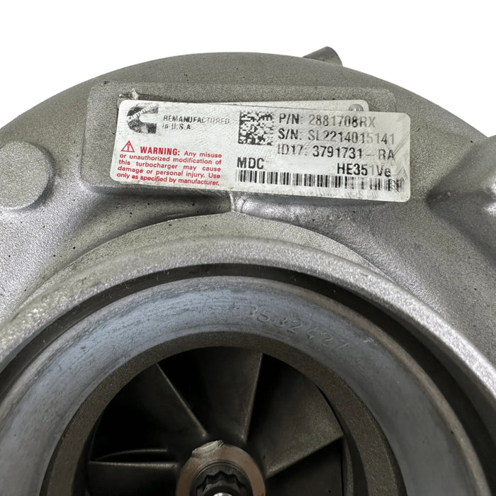 2881701 Genuine Cummins He351Ve Turbocharger Kit For Isb 6.7L