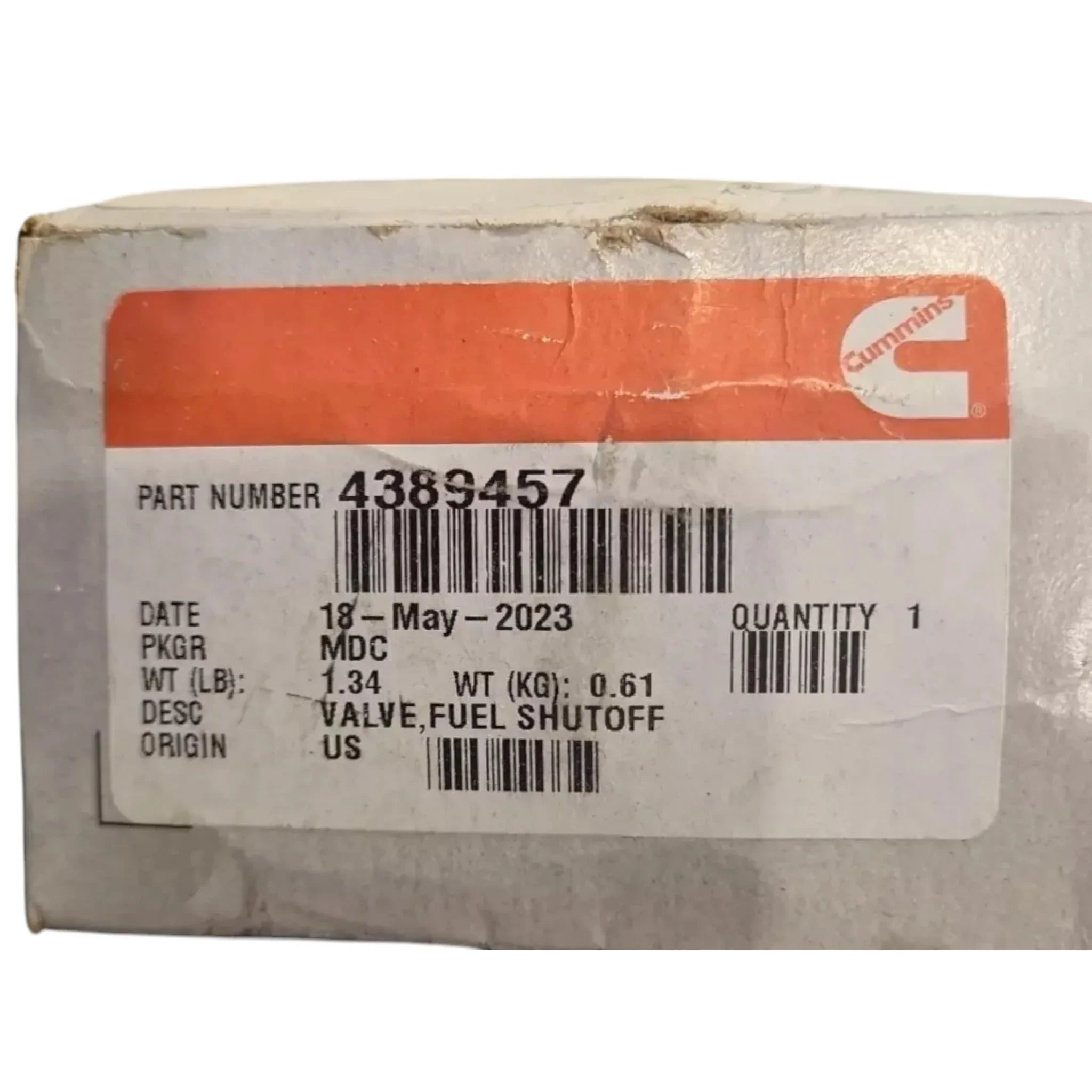 2883324 Genuine Cummins Fuel Shutoff Valve