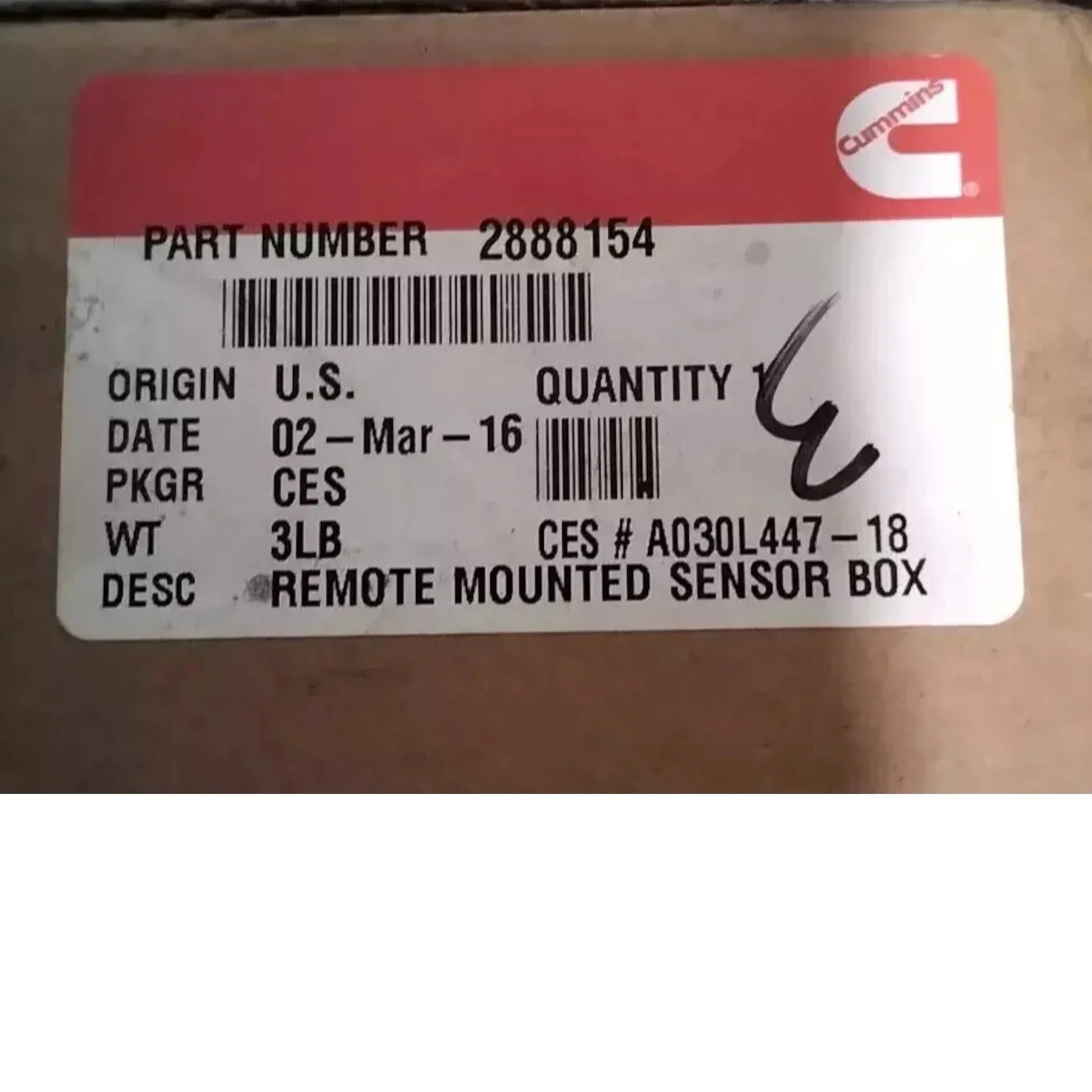 2888115 Genuine Cummins Sensor Bracket