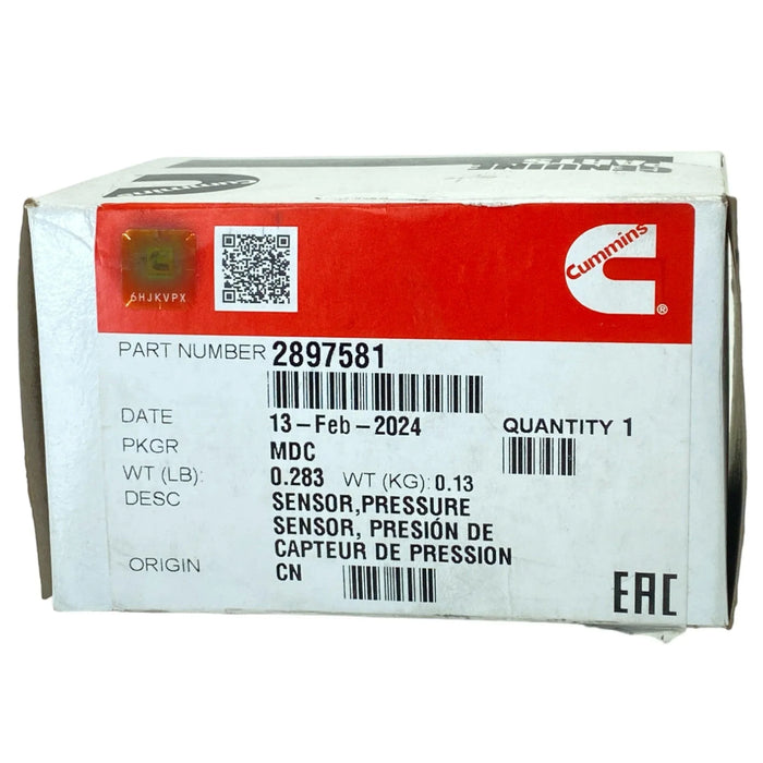 2897581 Genuine Cummins Pressure Sensor For Isx