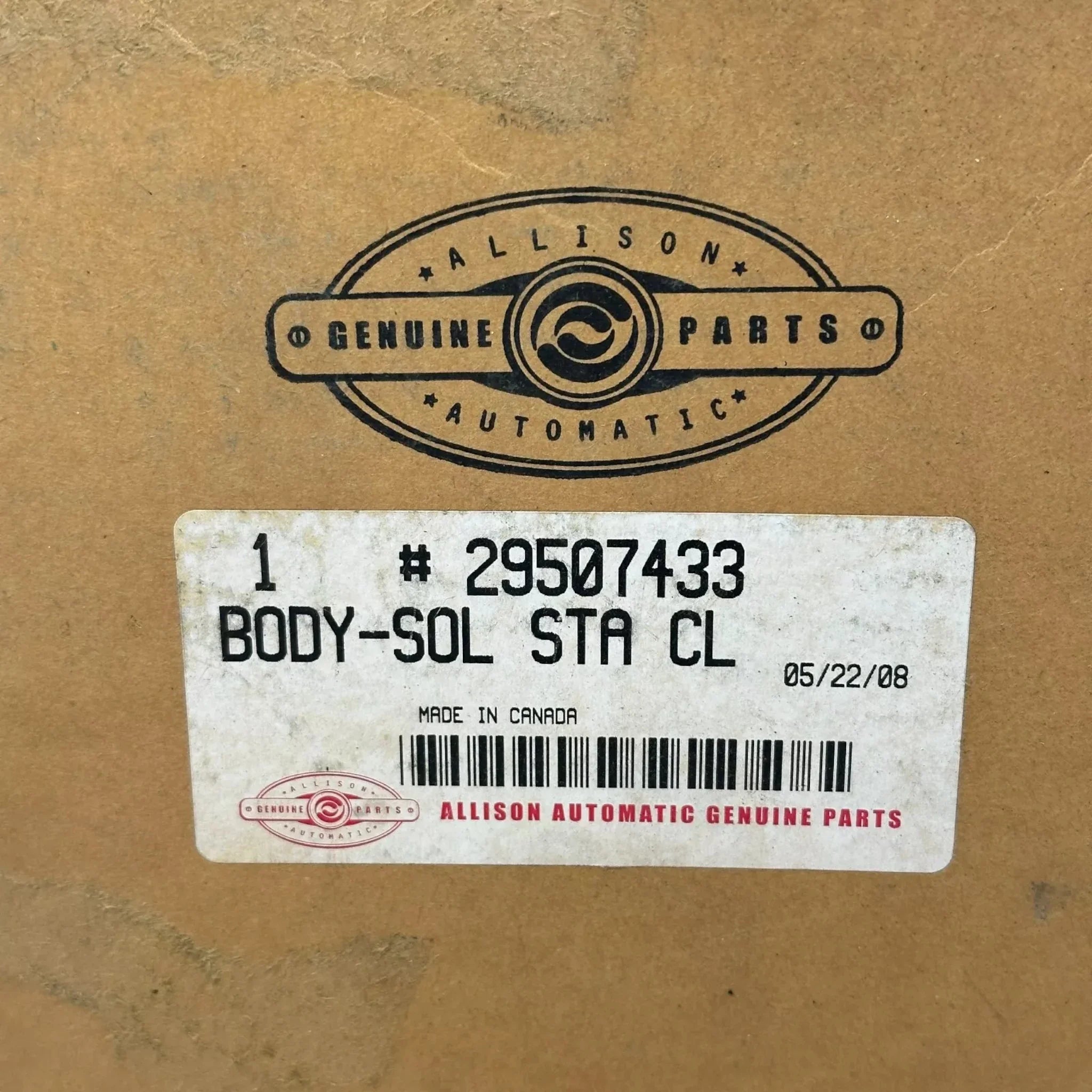 29507433 Genuine Allison Solenoid Clutch Body