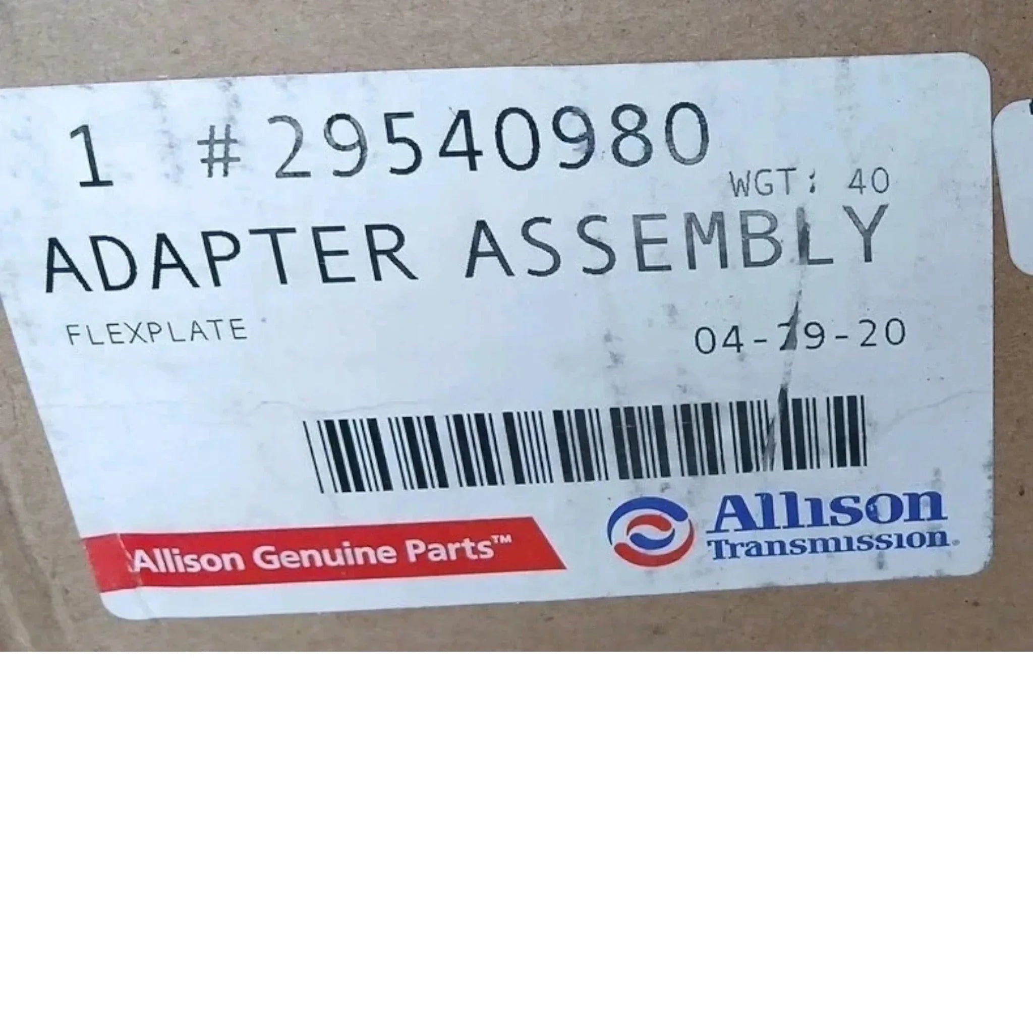 29540980 Genuine Allison Flexplate Adapter Assembly