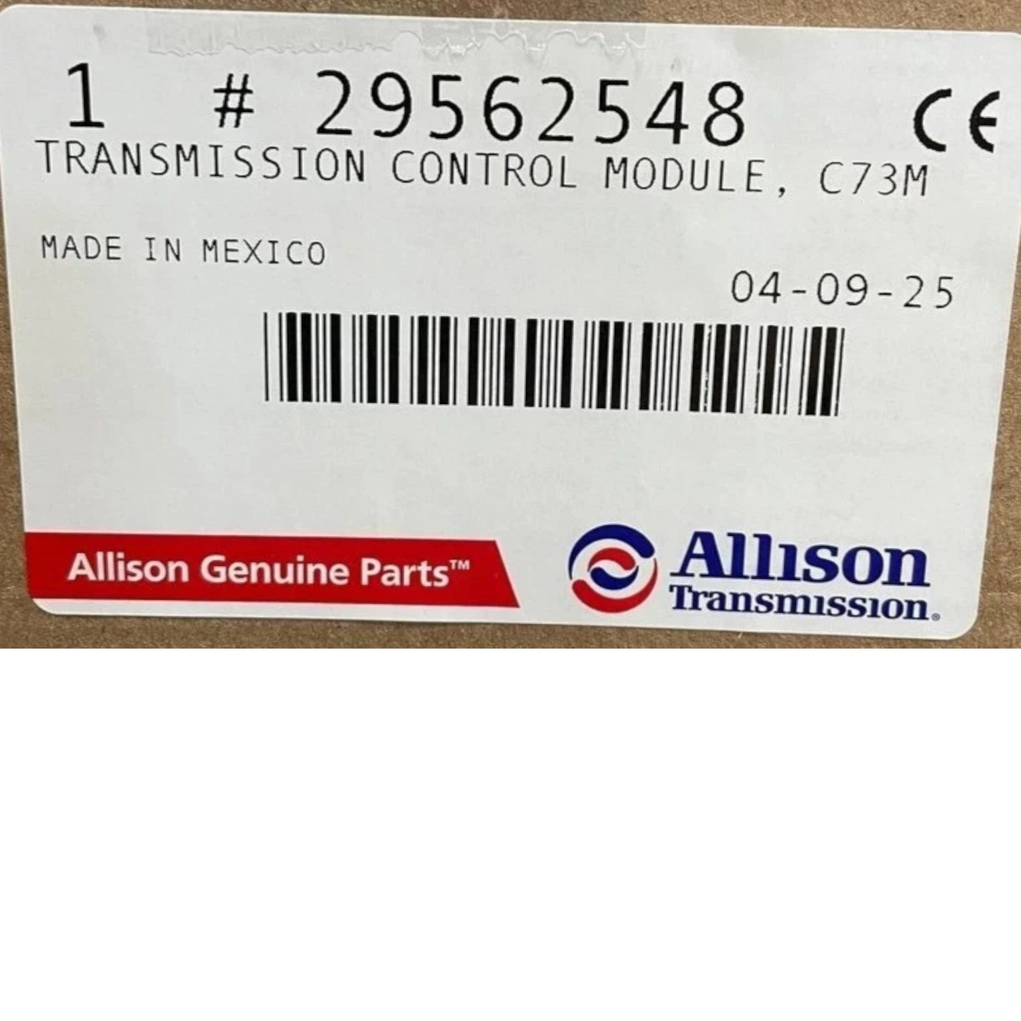 ALV 29562548 Genuine Allison Transmission Control Module
