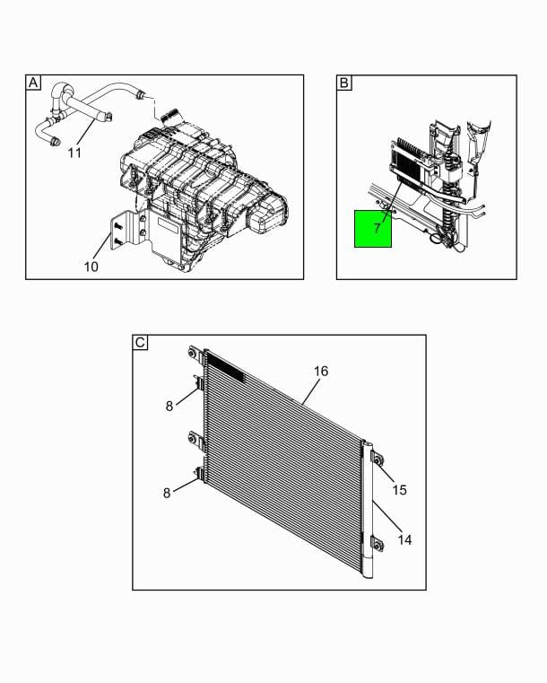2516099C91 Genuine International Power Steering Cooler