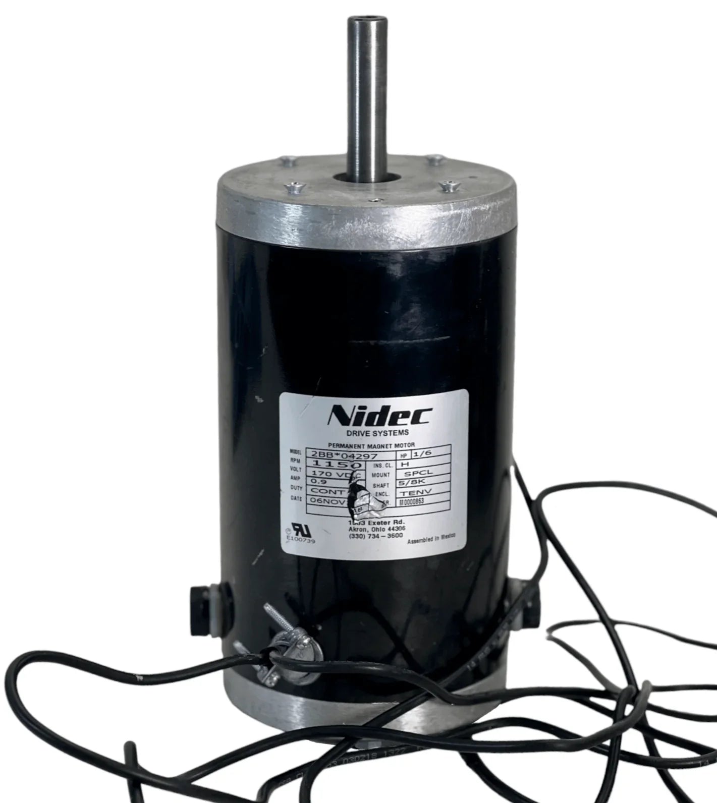 2BB*04297 Genuine Nidec Permanent Magnet Motor