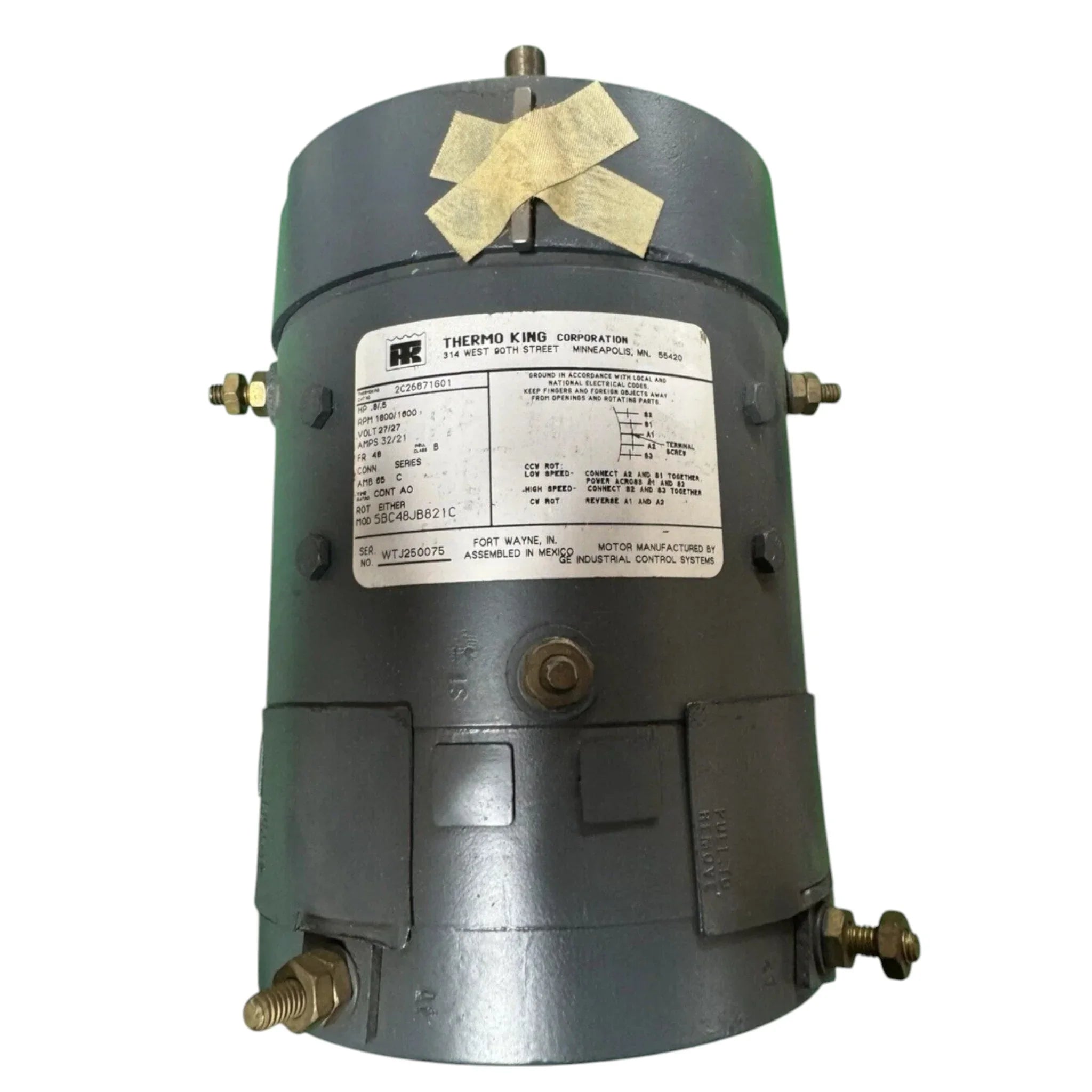 5BC48JB821C Genuine Thermo King Motor 27V