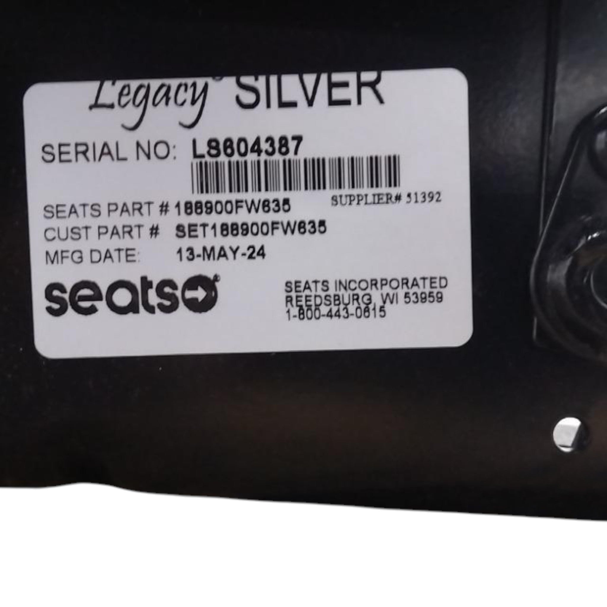 23843578 Genuine Mack Drivers Seat