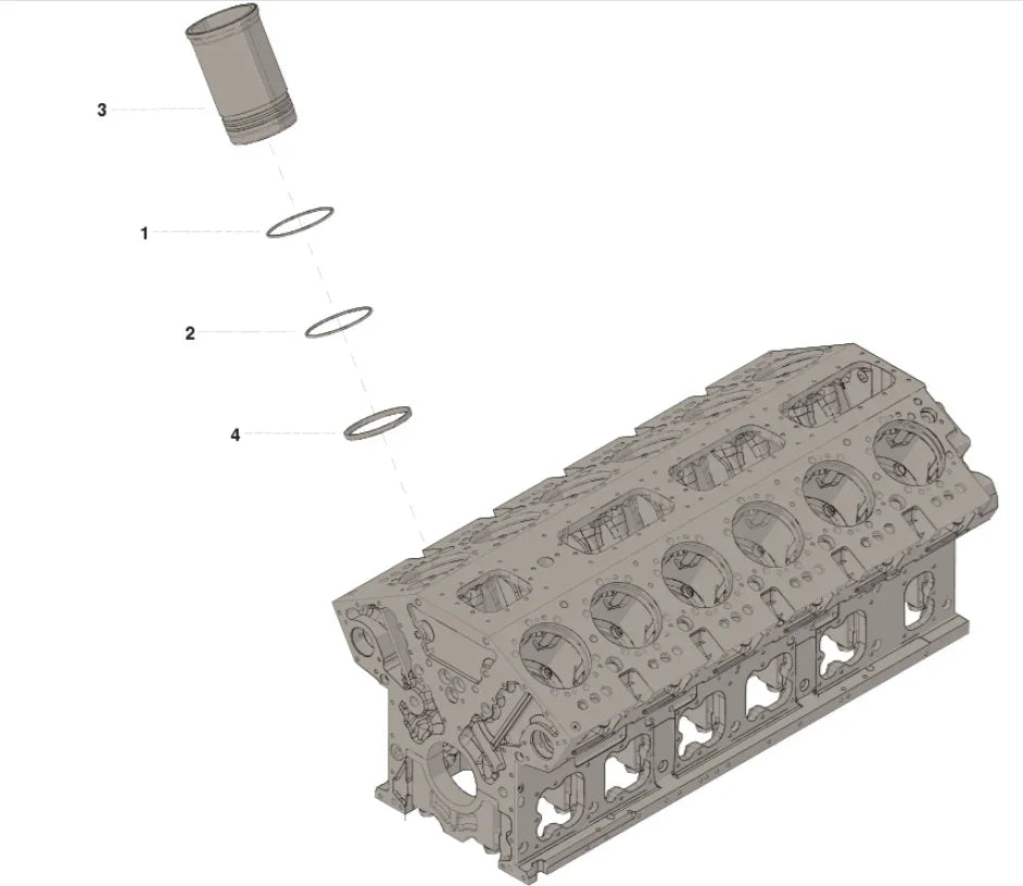 3007525 Genuine Cummins Liner Kit