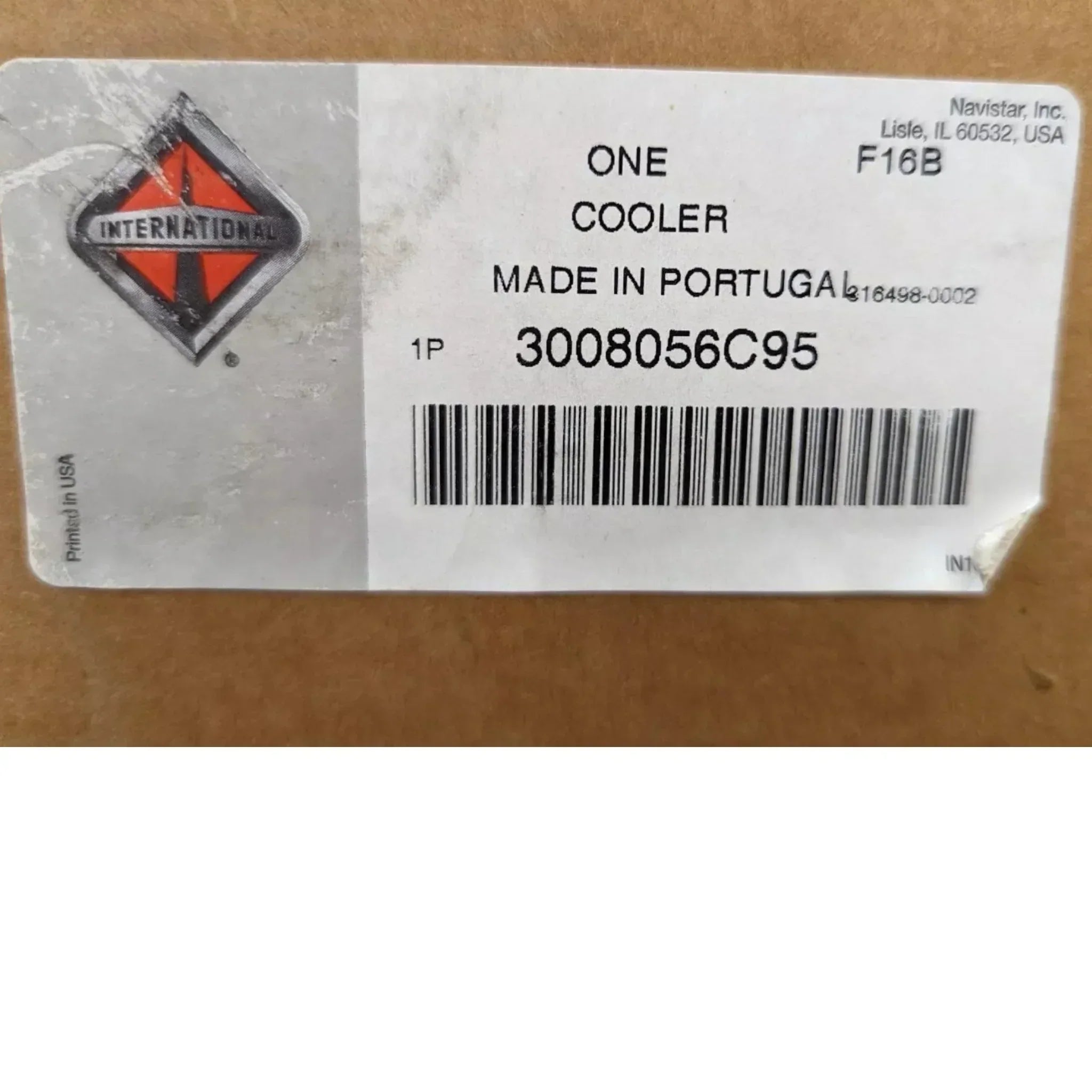 3008056C94 Genuine International EGR Exhaust Gas Recirculation Cooler