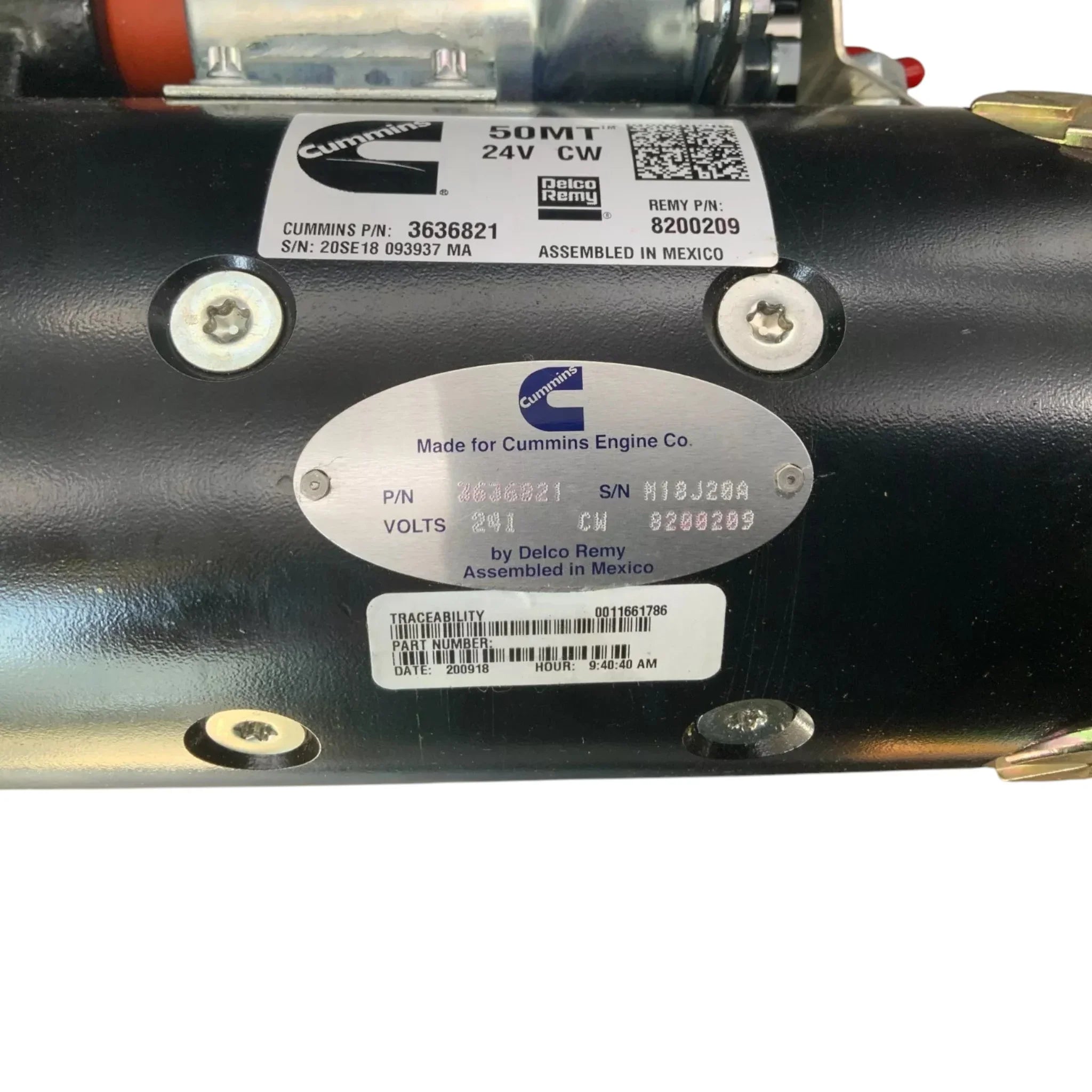 3021038 Genuine Cummins Starter Motor