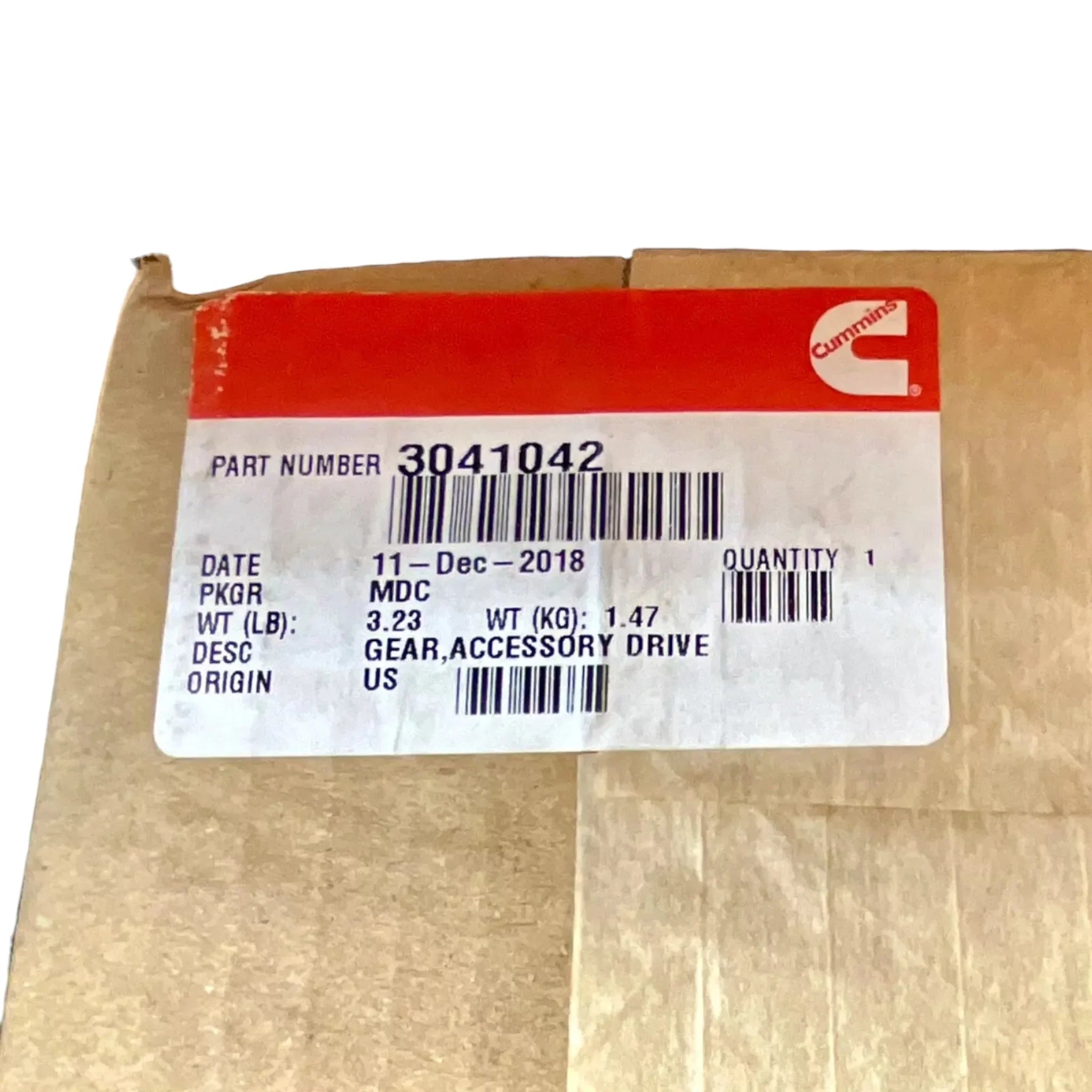 3041042 Genuine Cummins Accessory Drive Gear