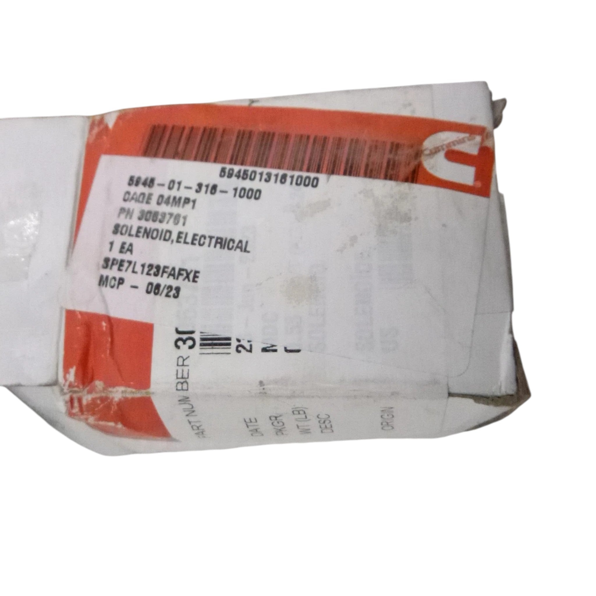 3063761 Genuine Cummins Solenoid