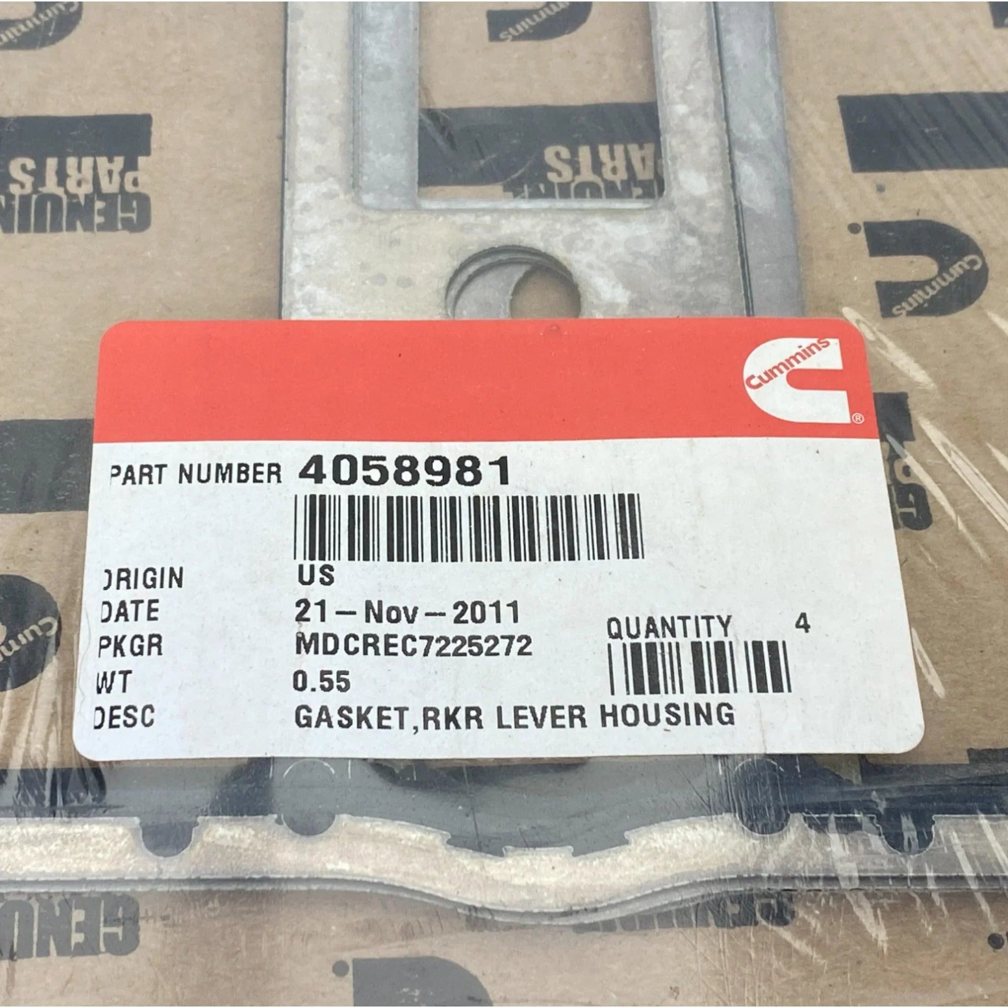 3067953 Genuine Cummins Rocker Lever Housing Gasket