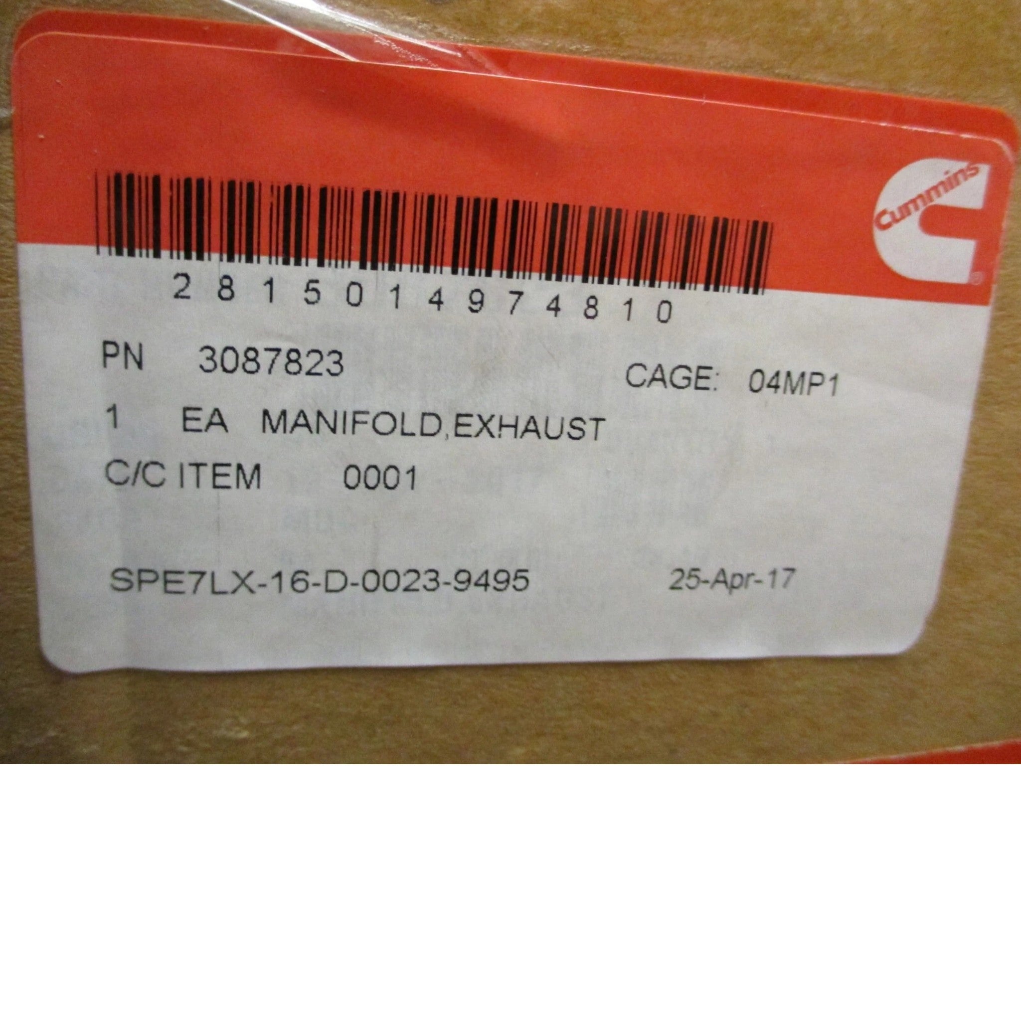 3087823 Genuine Cummins Exhaust Manifold