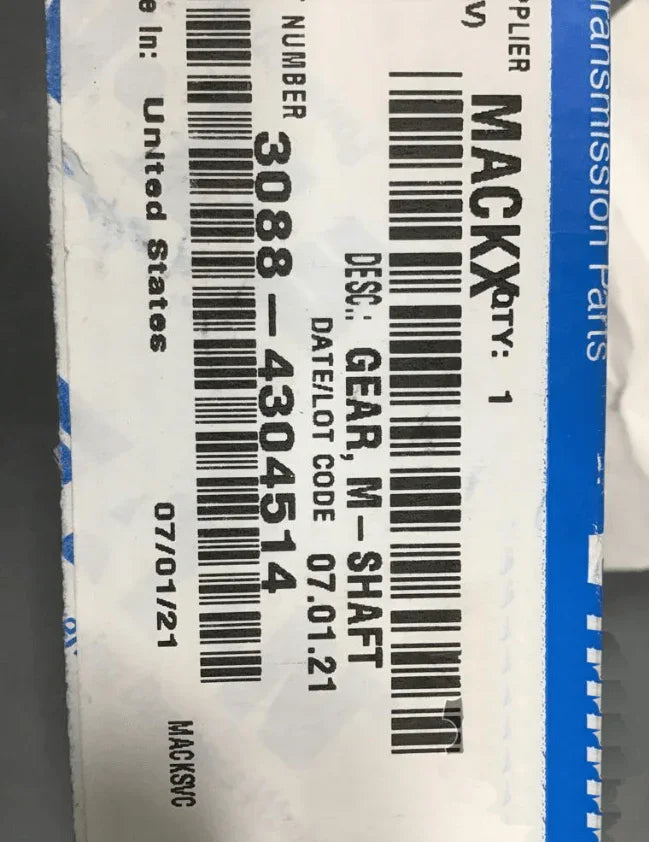 3088-4304514 Genuine Mack Gear Mainshaft - Truck To Trailer