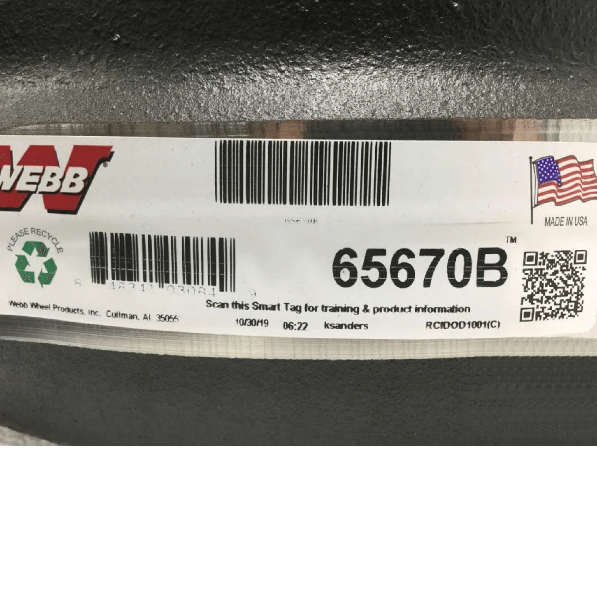 3095530 Genuine Volvo Brake Drum - Truck To Trailer