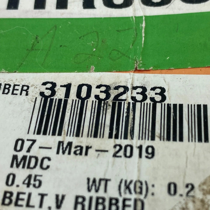 3100139 Genuine Cummins V Ribbed Belt