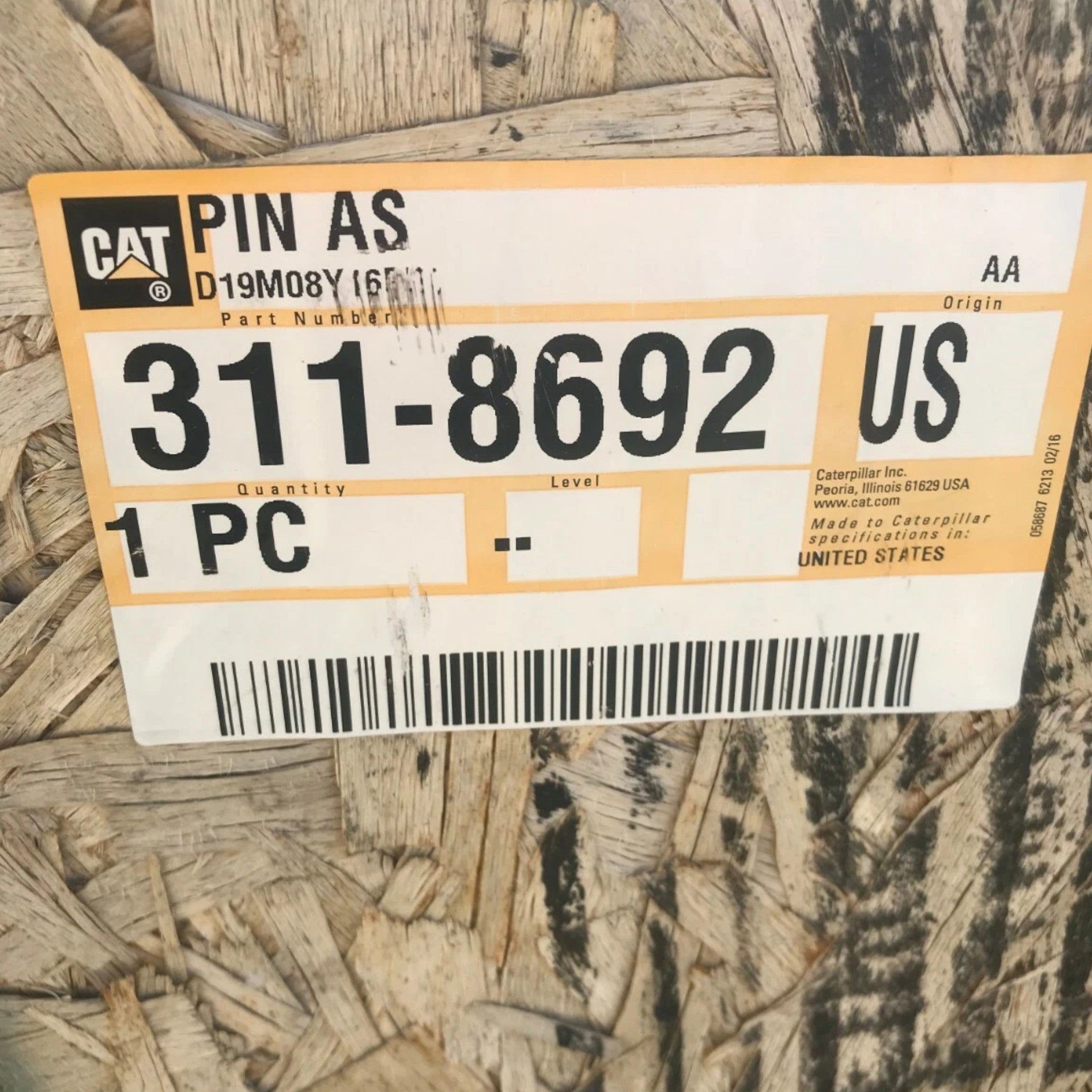 3118692 Genuine CAT Pin AS