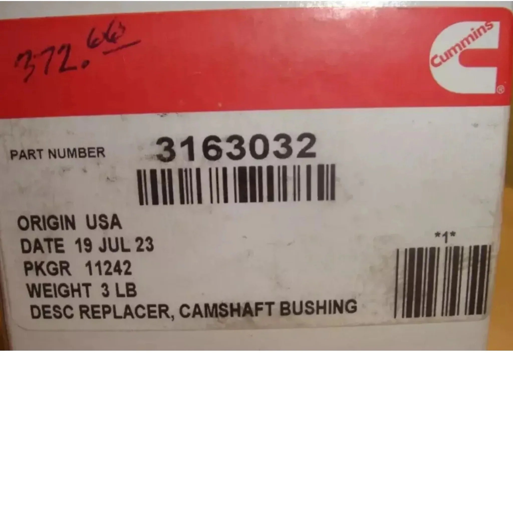 3163032 Genuine Cummins Camshaft Bushing Replacer