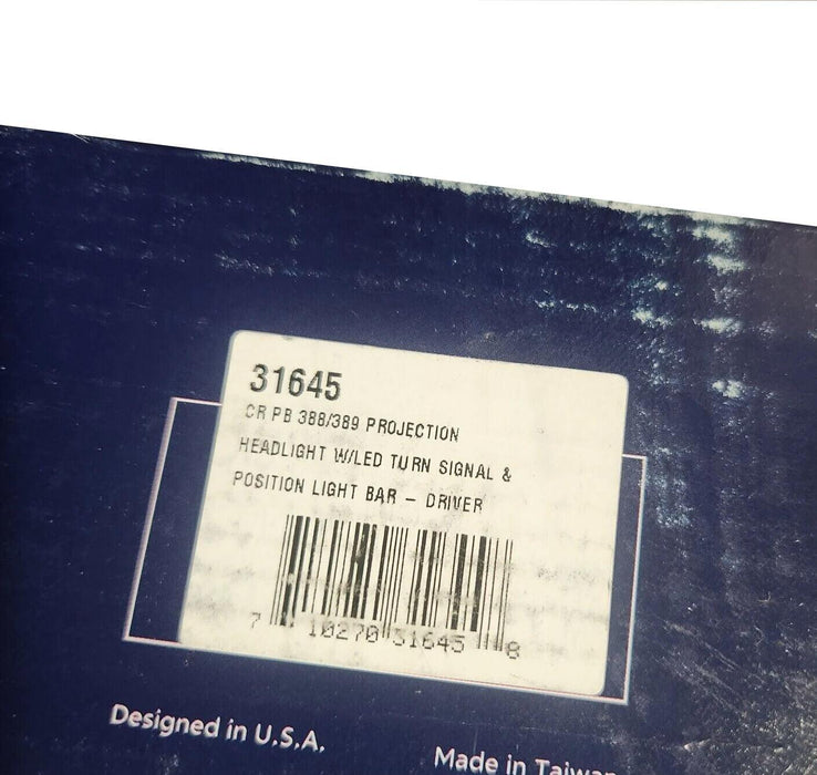 31645 United Pacific Projection Headlight Led Left Driver Side For Peterbilt