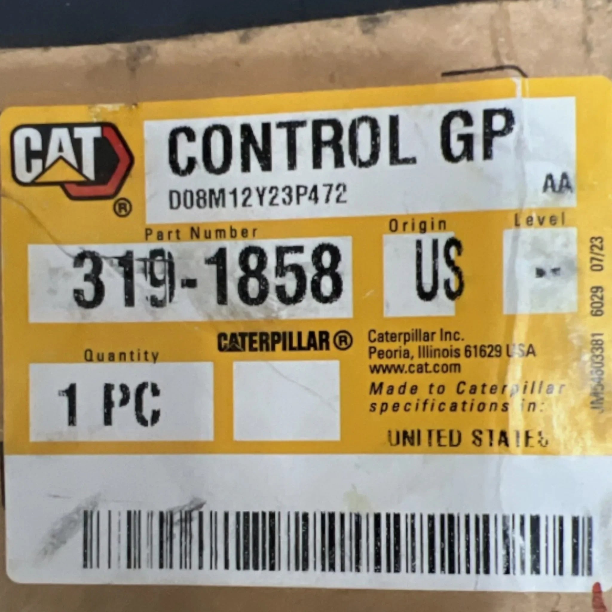 3191858 CAT Control Gp