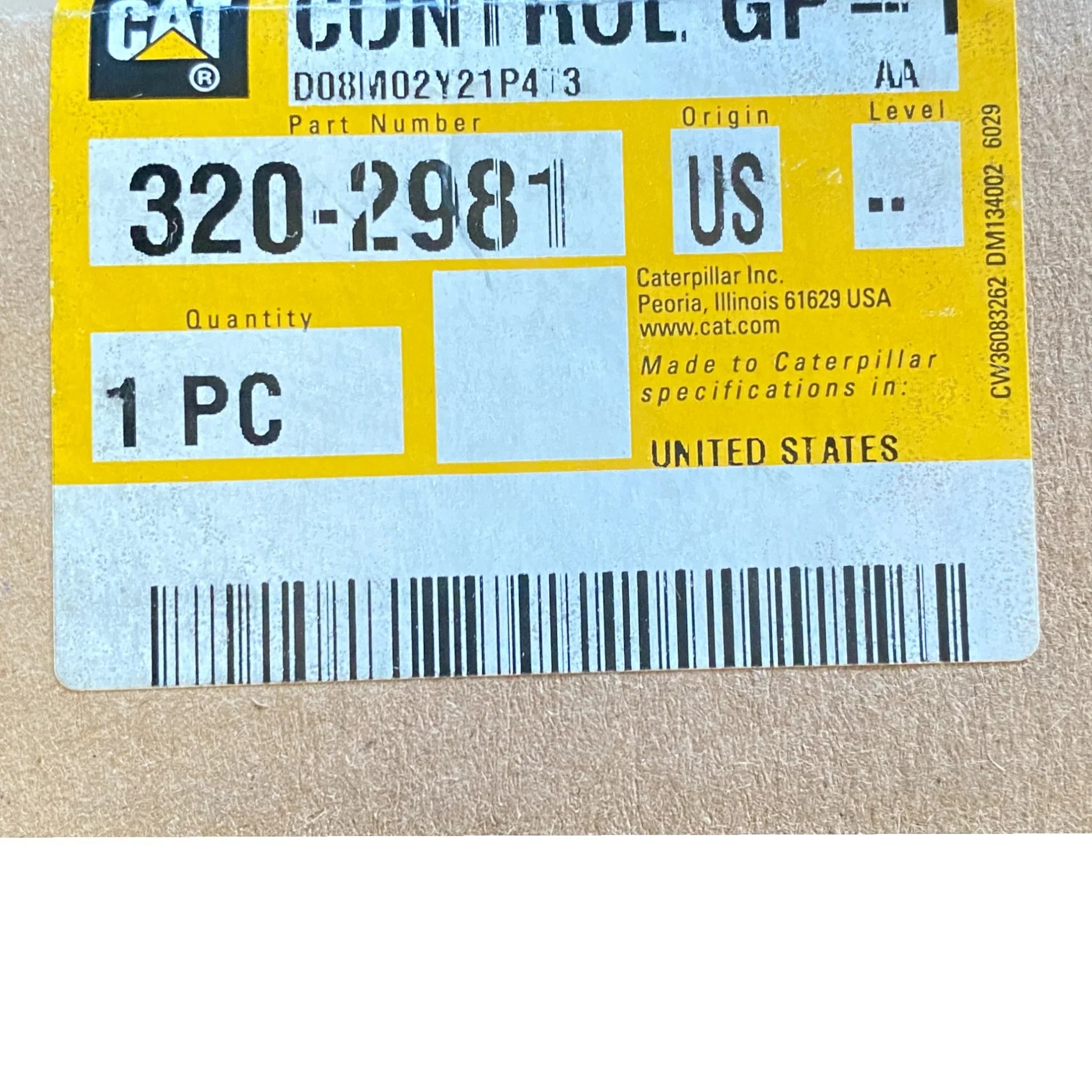 3202981 Genuine Cat Shifter Transmission Control