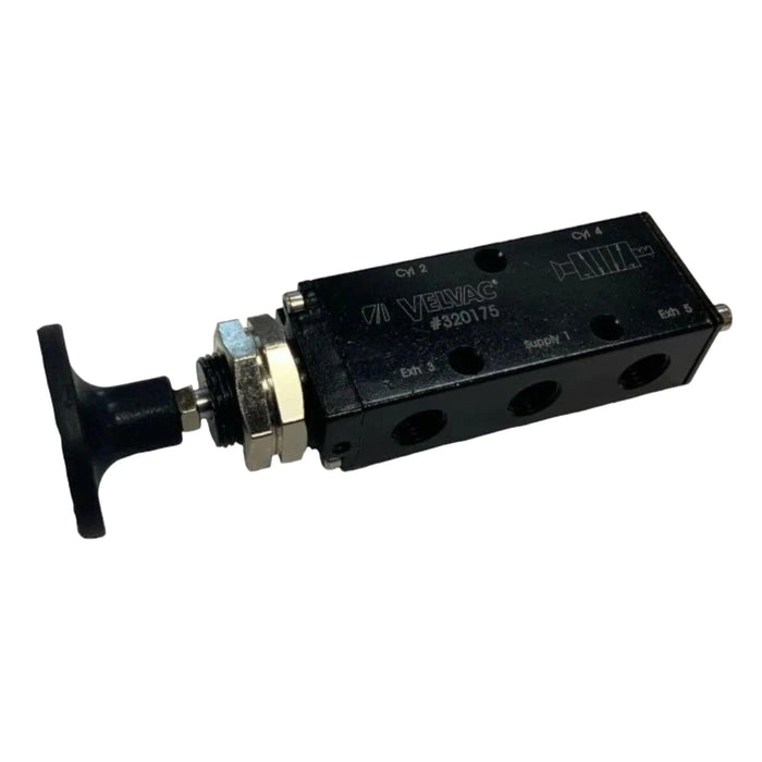 320175 Velvac Four-Way Push/Pull Valve 5 1/4"-18 FPT Ports