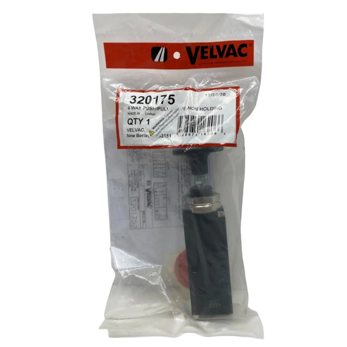 320175 Velvac Four-Way Push/Pull Valve 5 1/4"-18 FPT Ports