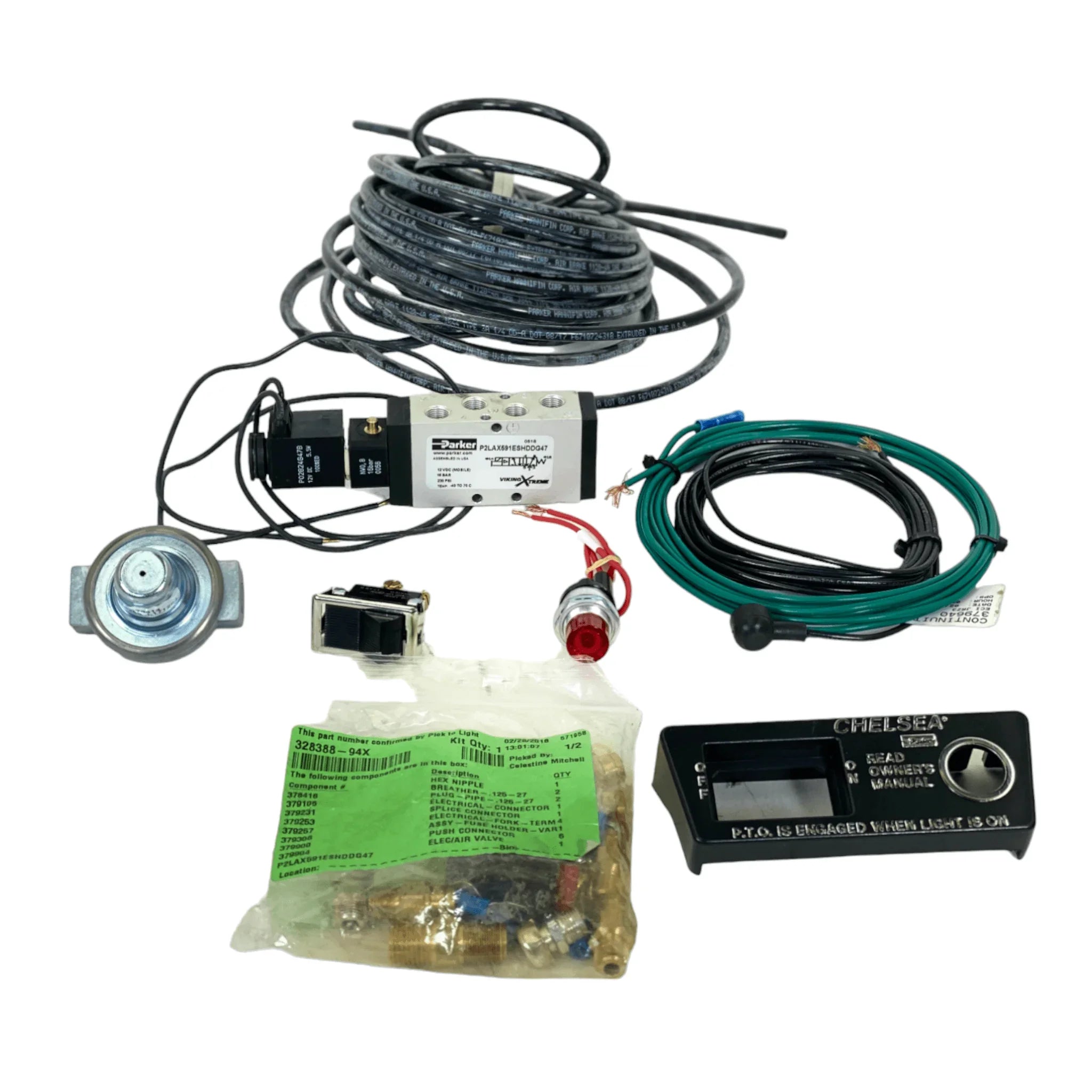 328388-93X Chelsea Pto Power Take Off Air Electric Installation Kit