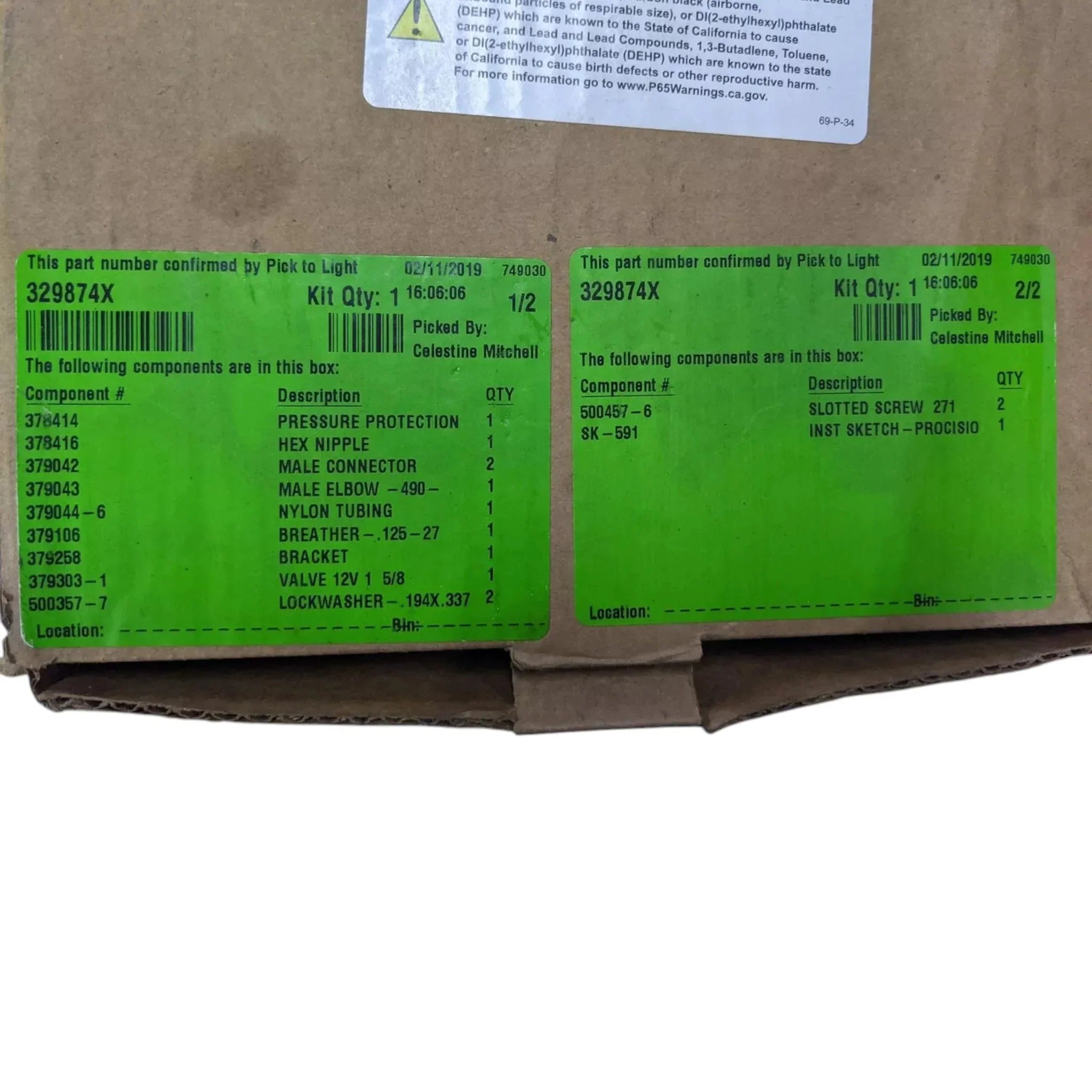 329874X Genuine Chelsea Air Electrical Kit 12V