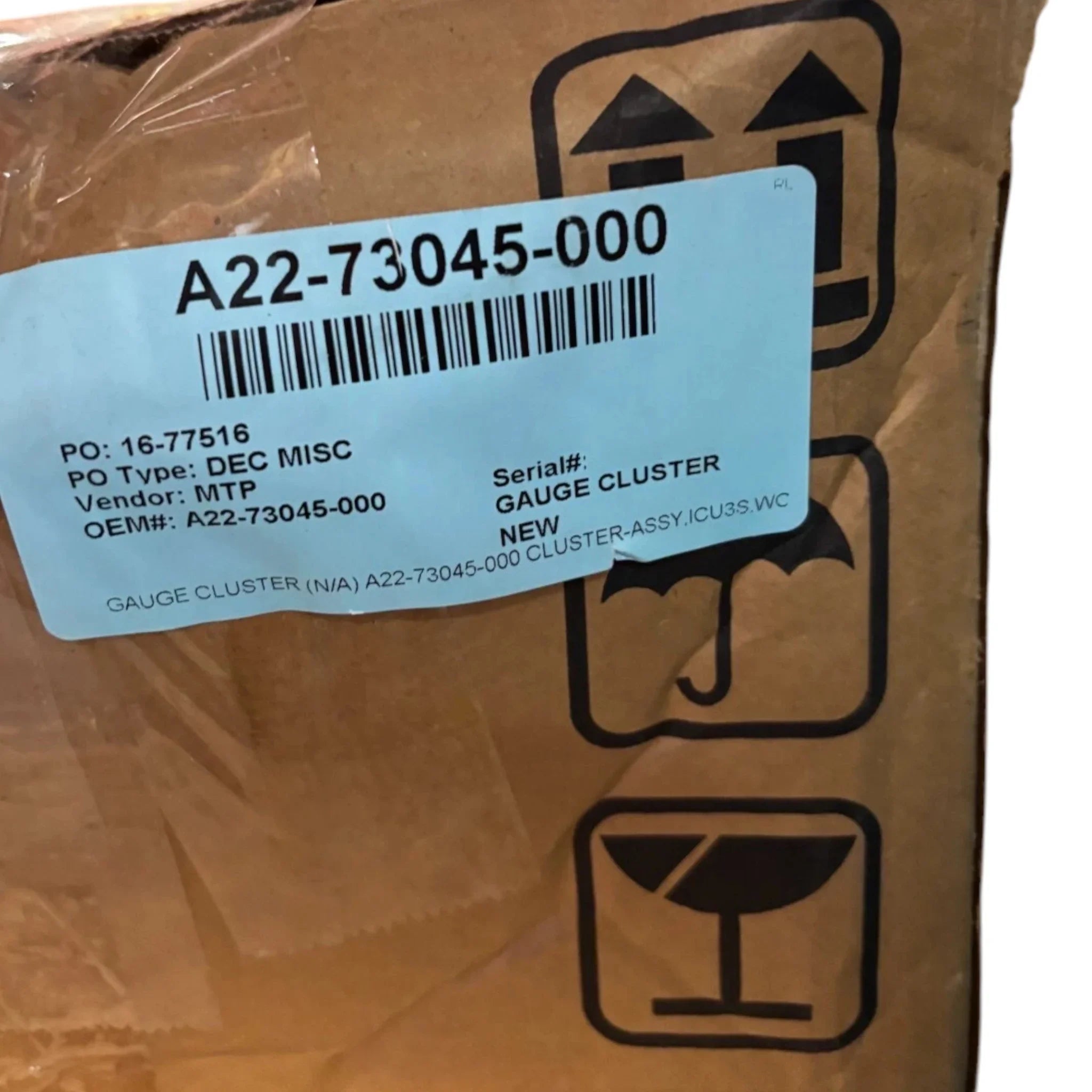 3319210070 Freightliner Instrument Dash Gauge Cluster