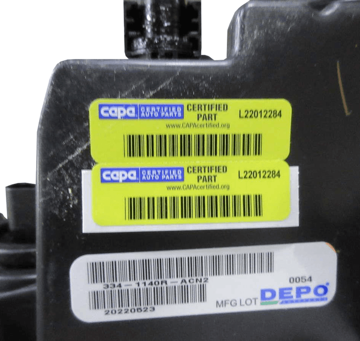 334-1140R-Acn2 Genuine Headlight Depot Right Side Headlight For Dodge Charger - ADVANCED TRUCK PARTS