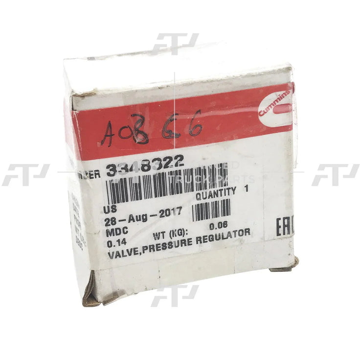 3348322 Genuine Cummins Pressure Regulator Valve For Cummins