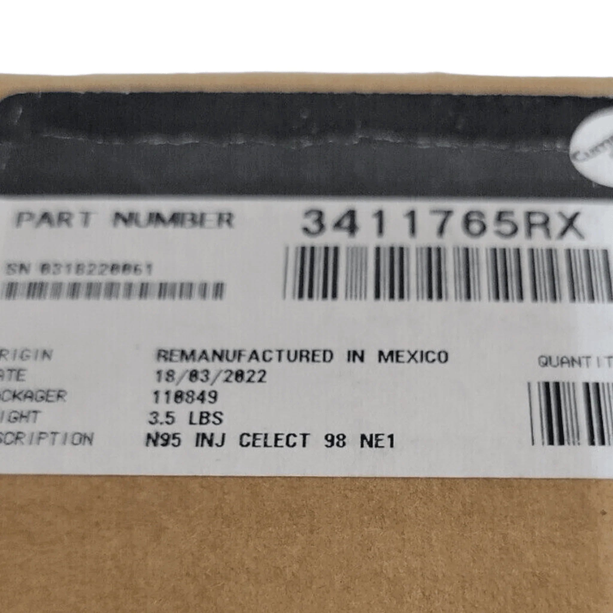 3411765R Genuine Cummins Fuel Injector