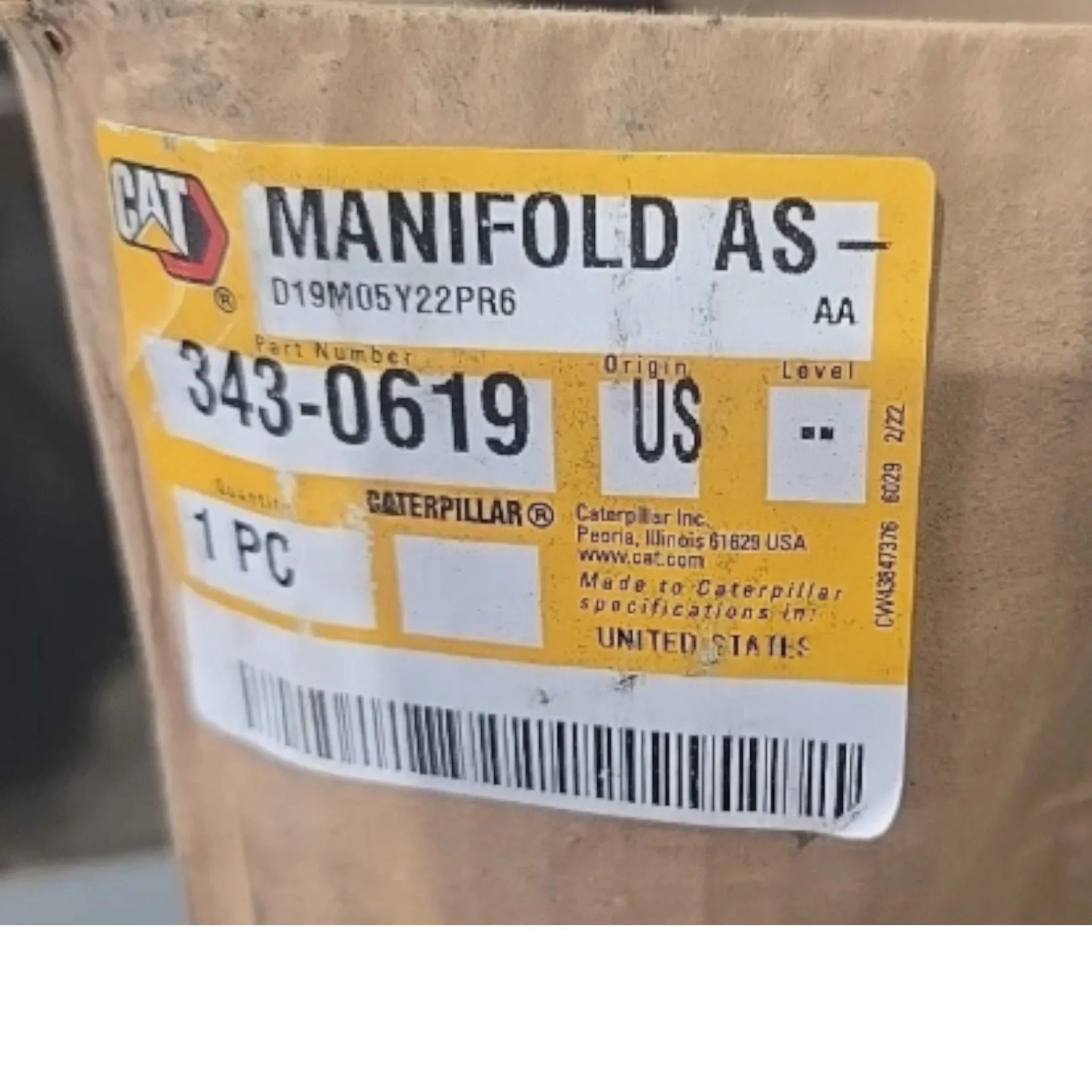 3430619 CAT Manifold