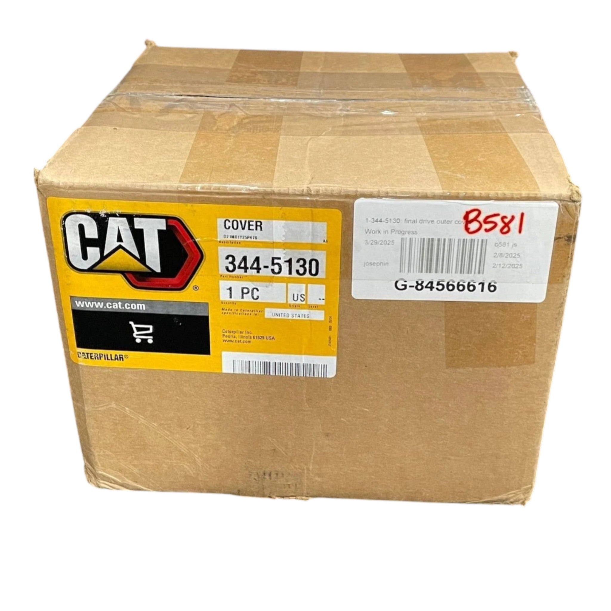 3445130 Genuine CAT Final Drive Outer Cover