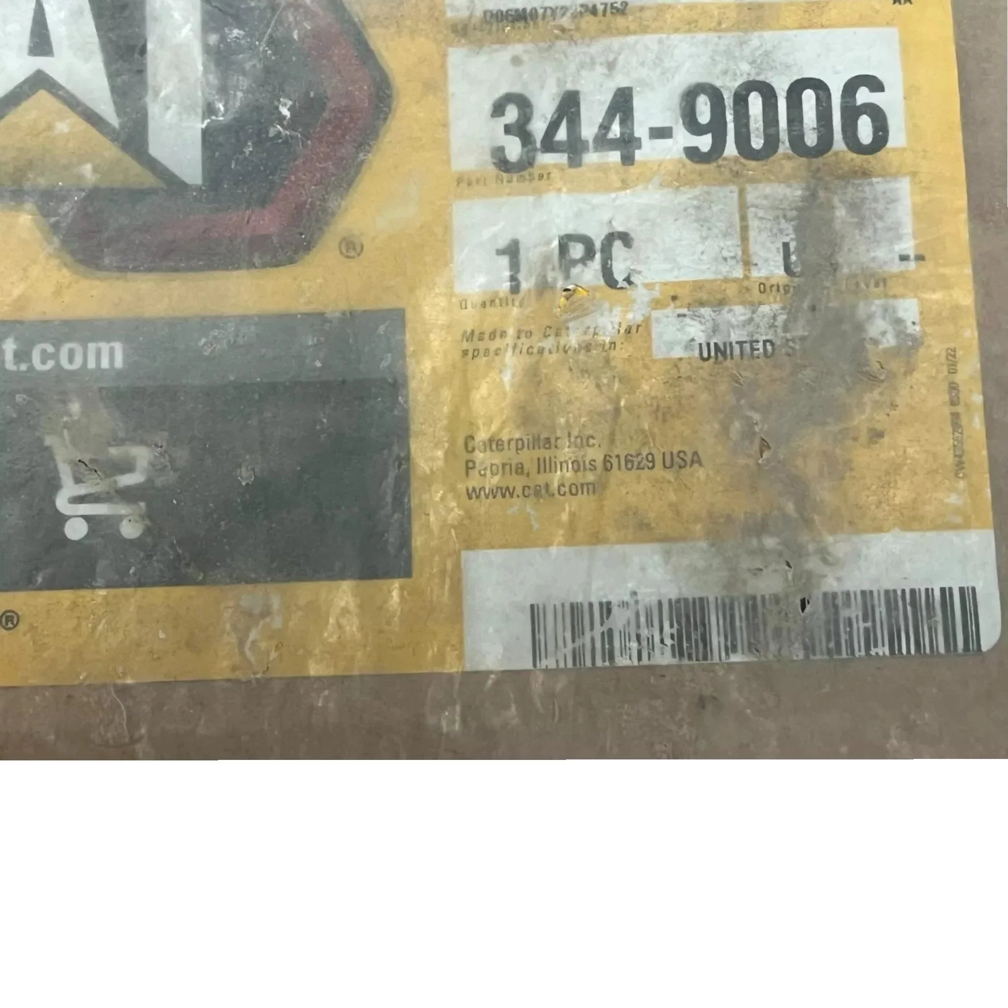 344-9006 CAT 24v Solenoid & Relief Valve