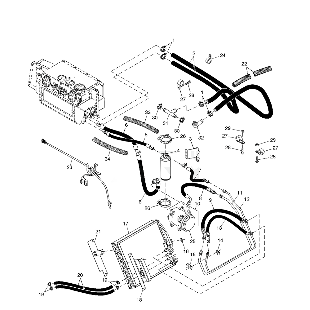 TCB10822 Genuine John Deere Heater Kit