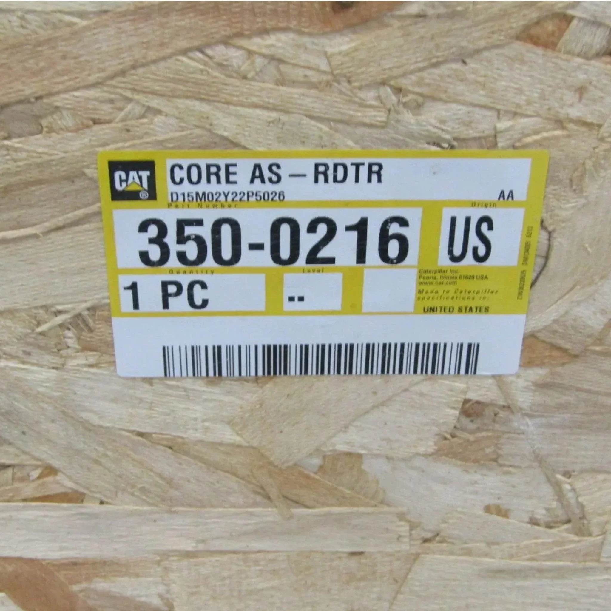 3500216 Genuine Caterpillar Radiator Core Assembly