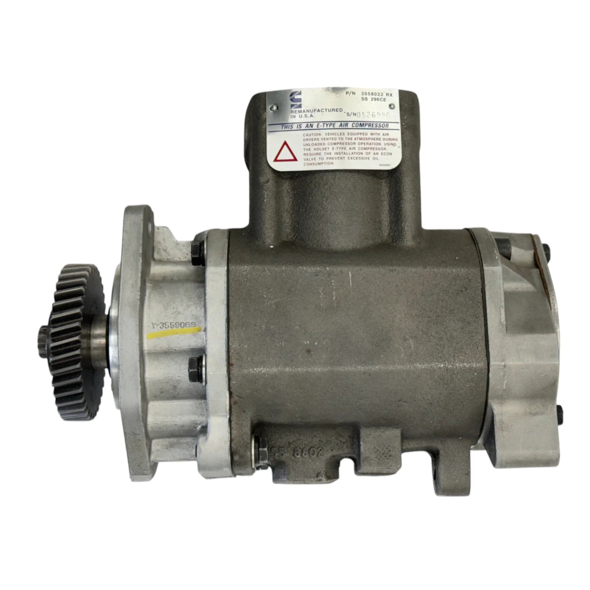 3558022 Genuine Cummins Air Compressor W/O Cylinder Head