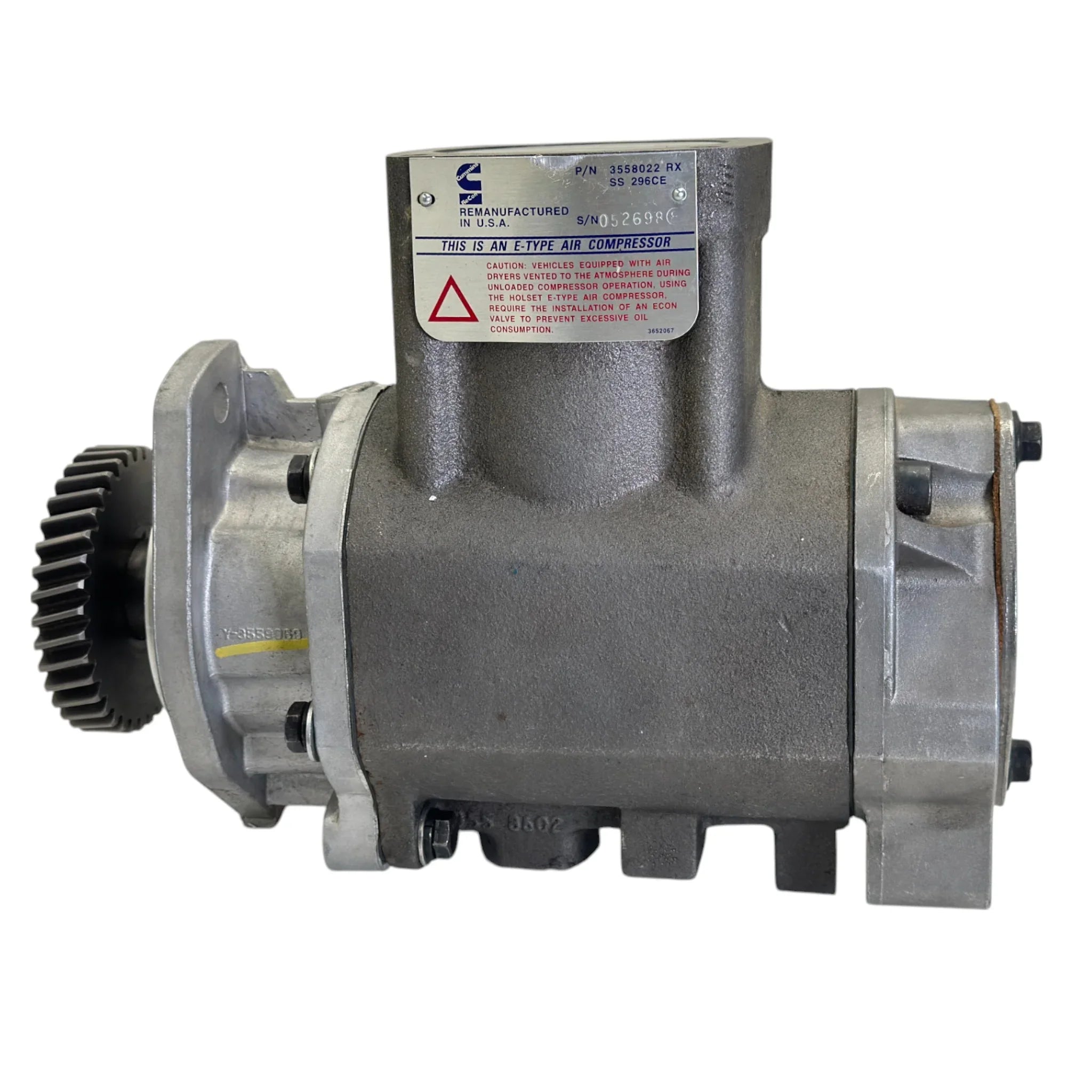 3558022 Genuine Cummins Air Compressor W/O Cylinder Head