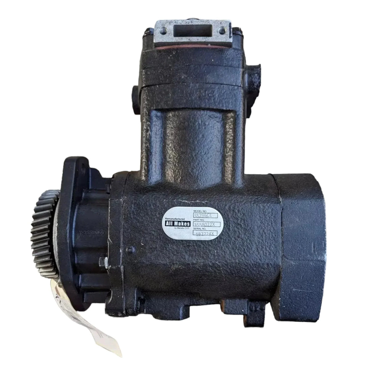 3558022X Genuine Bendix Air Brake Compressor SS296CE — ADVANCED TRUCK PARTS