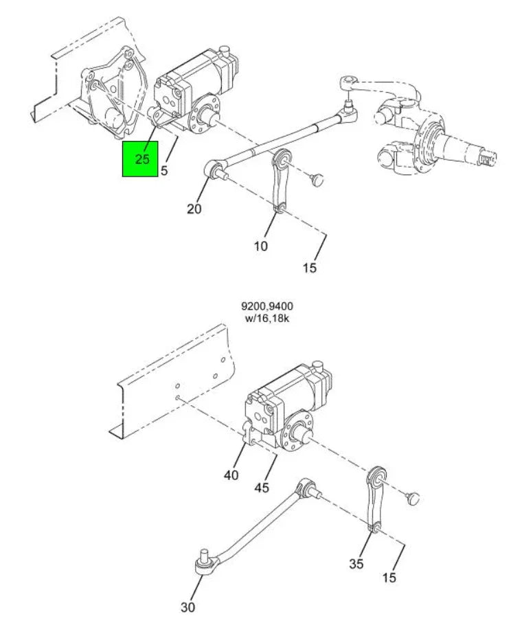3501229C91 Genuine International Steering Gear Box