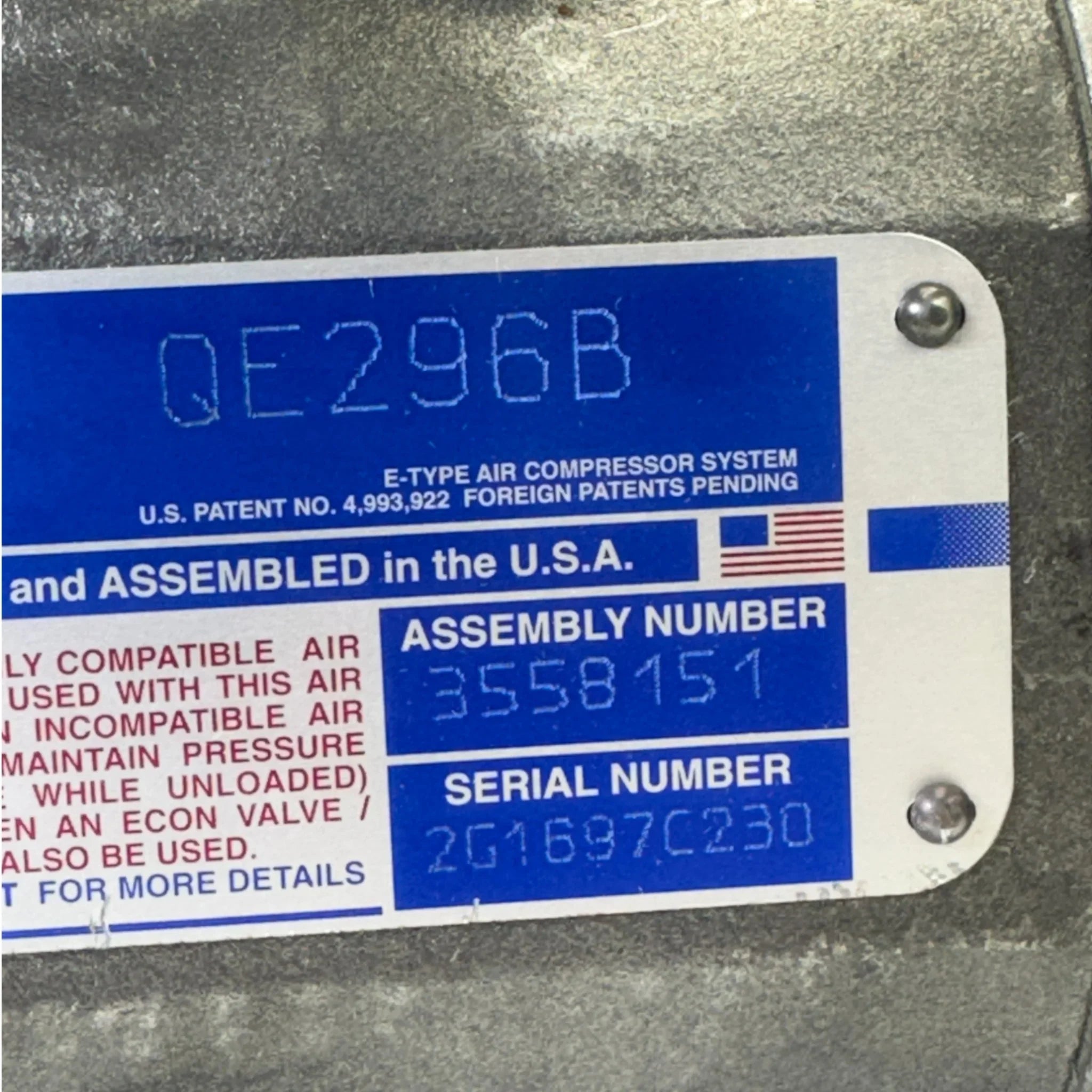 3558151 Genuine Cummins Air Сompressor
