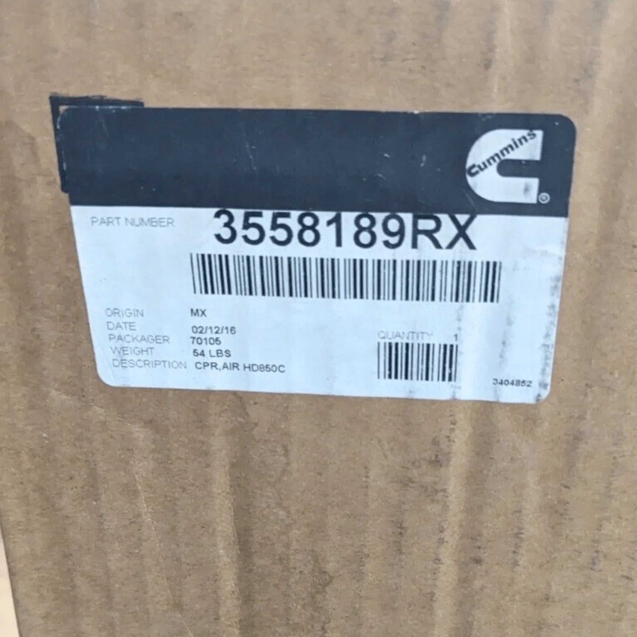 3558189RX Genuine Cummins Air Compressor QE338 — ADVANCED TRUCK PARTS