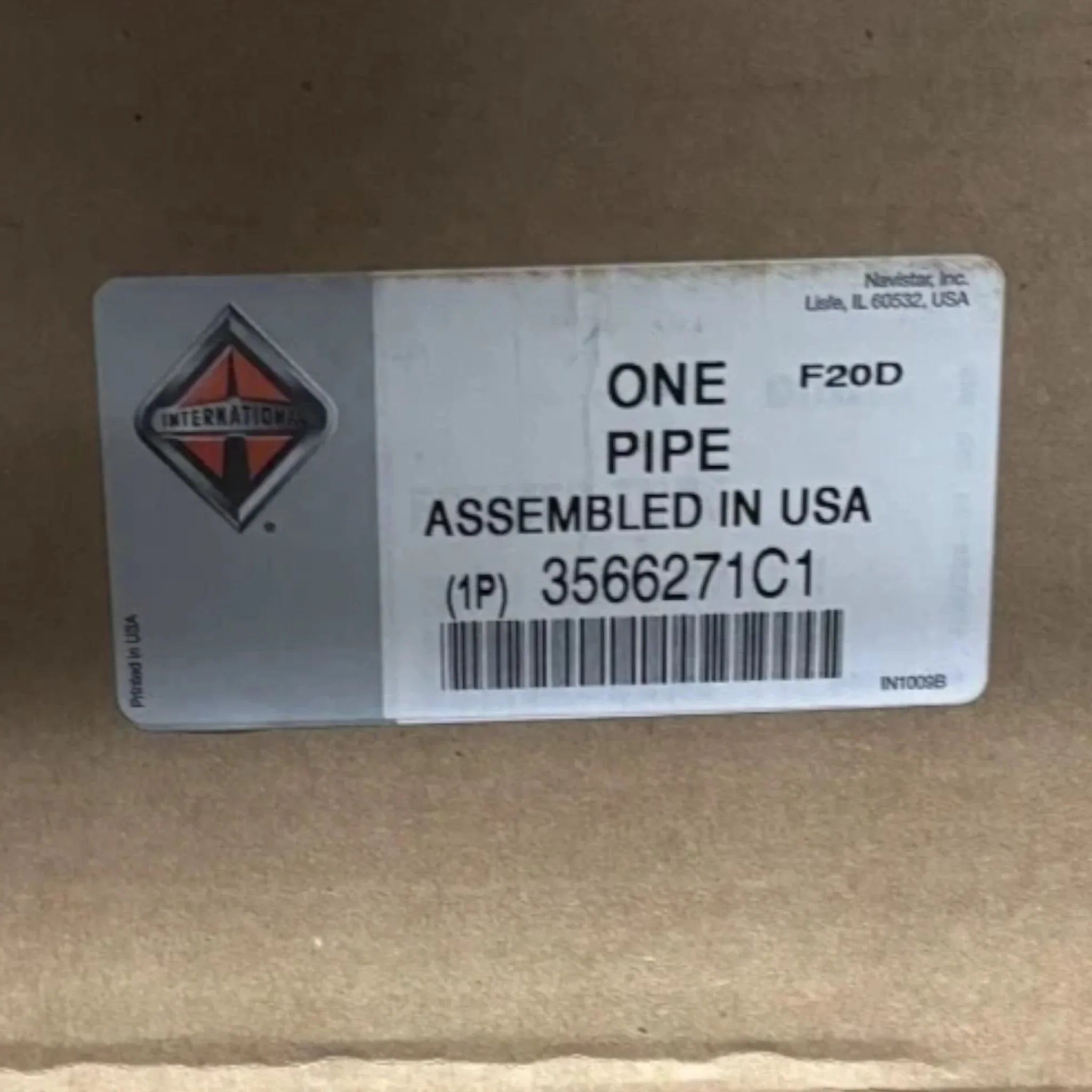 3566271C1 Genuine International Inlet Exhaust Pipe Assembly