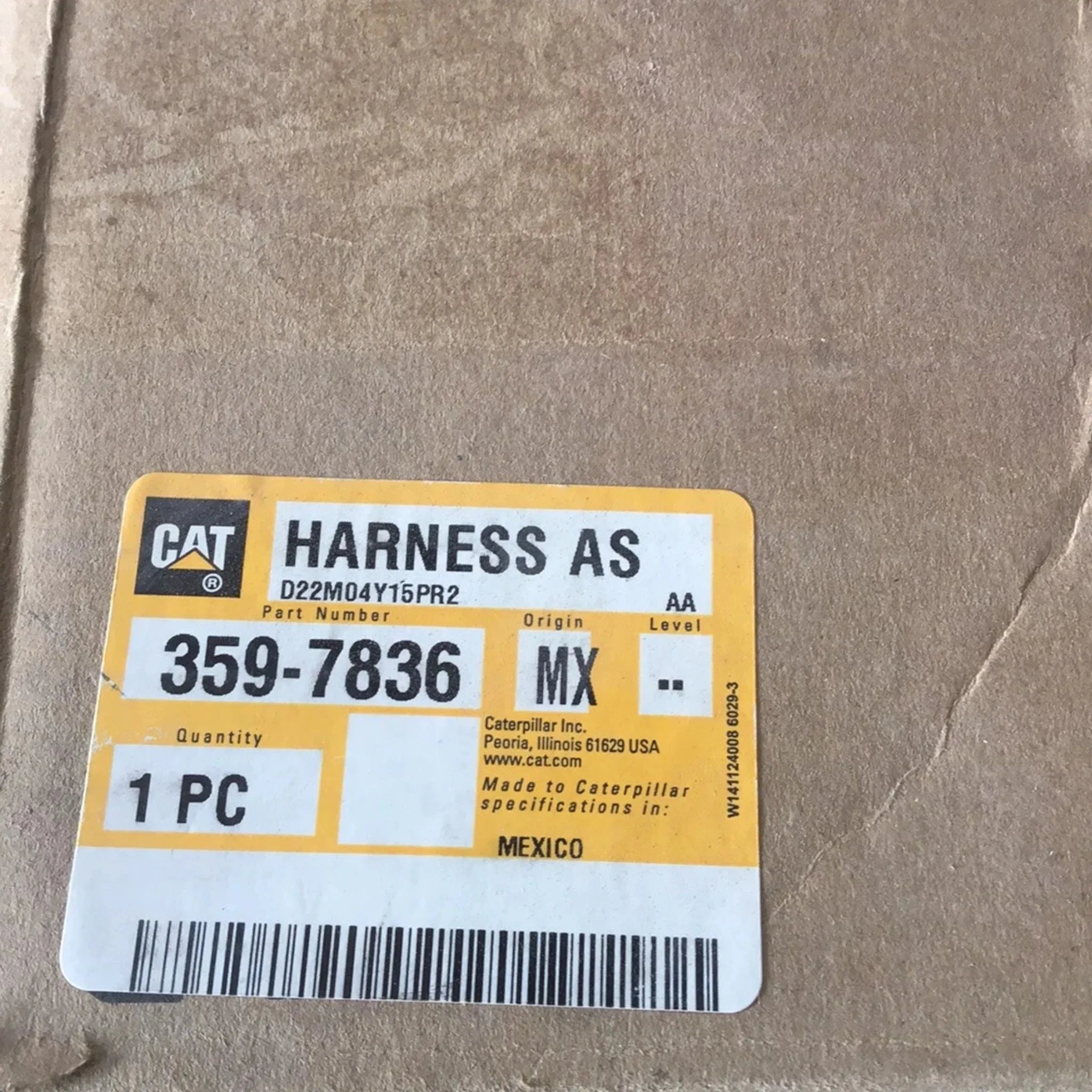 359 7836 Genuine CAT Cylinder Floodlights Wiring Harness