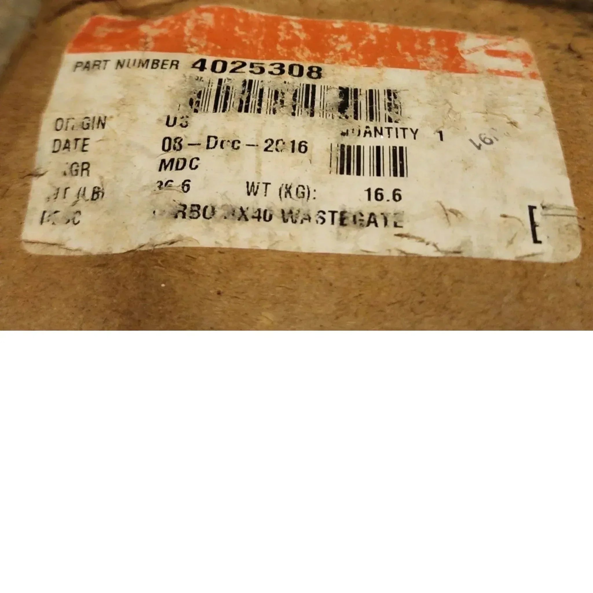 3596384 Genuine Cummins Turbocharger HX40W