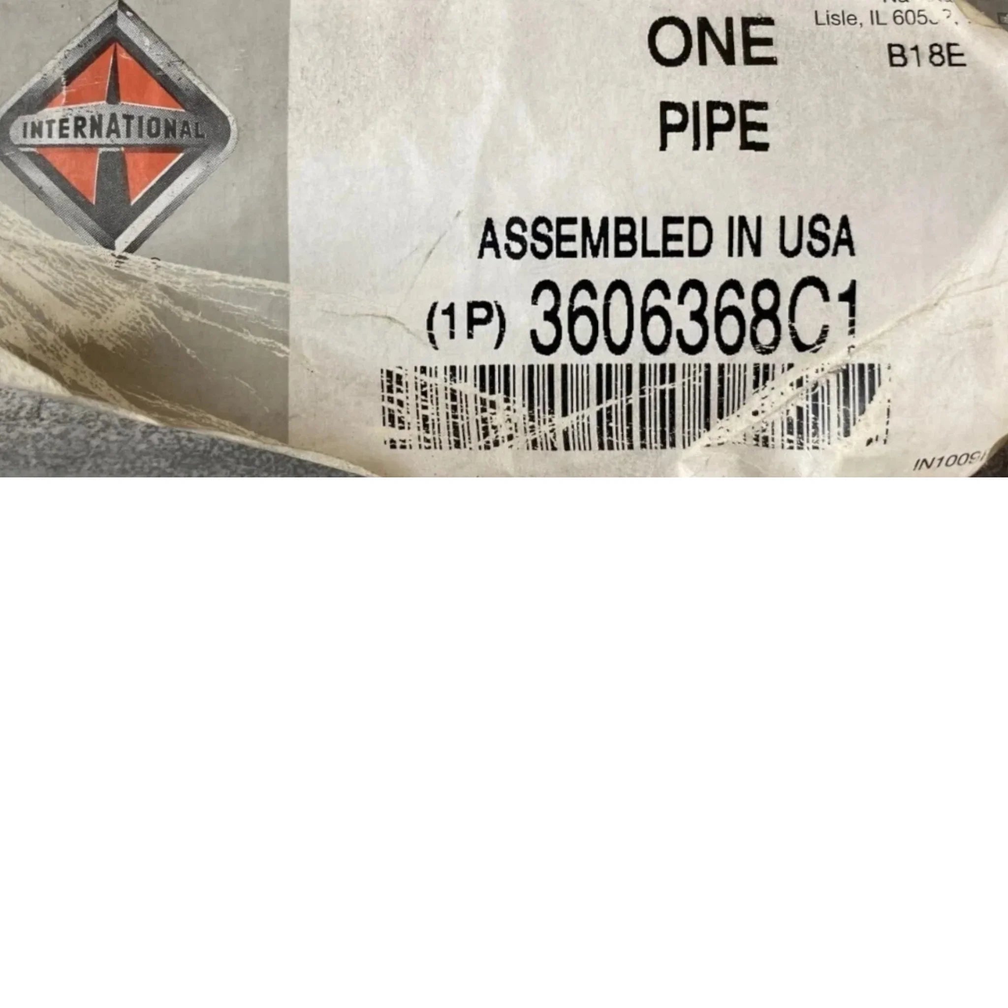3606368C1 Genuine International Air Charge Cooler Pipe