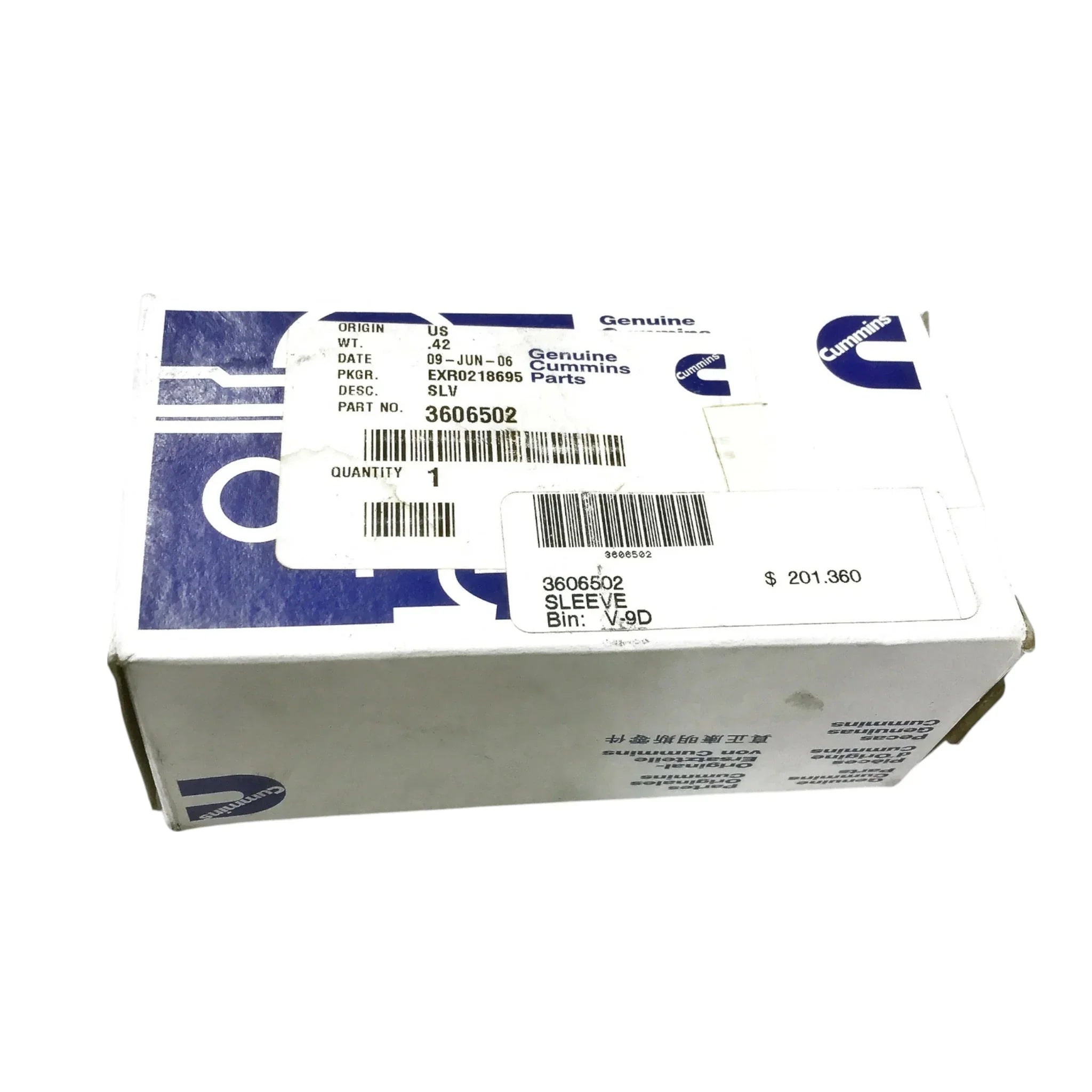 3606502 Genuine Cummins Sleeve
